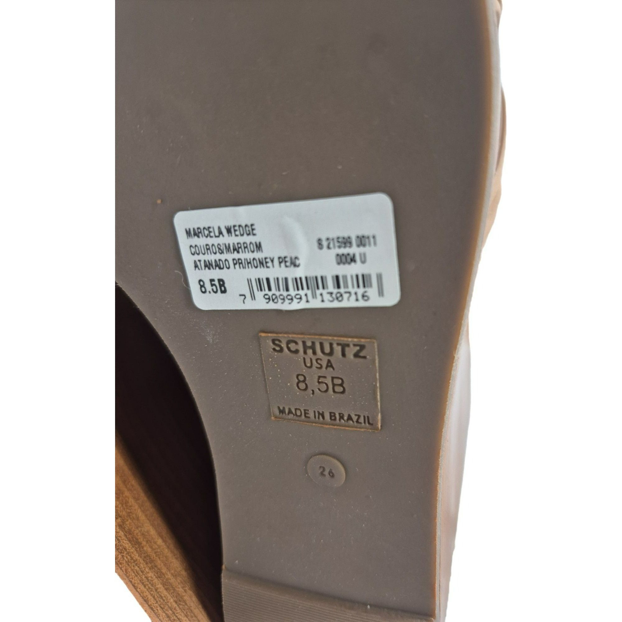 SCHUTZ Schutz Marcella Wedge Tan Leather Platform Sandals 8.5 Size US 8.5 / IT 38.5 - 8 Thumbnail