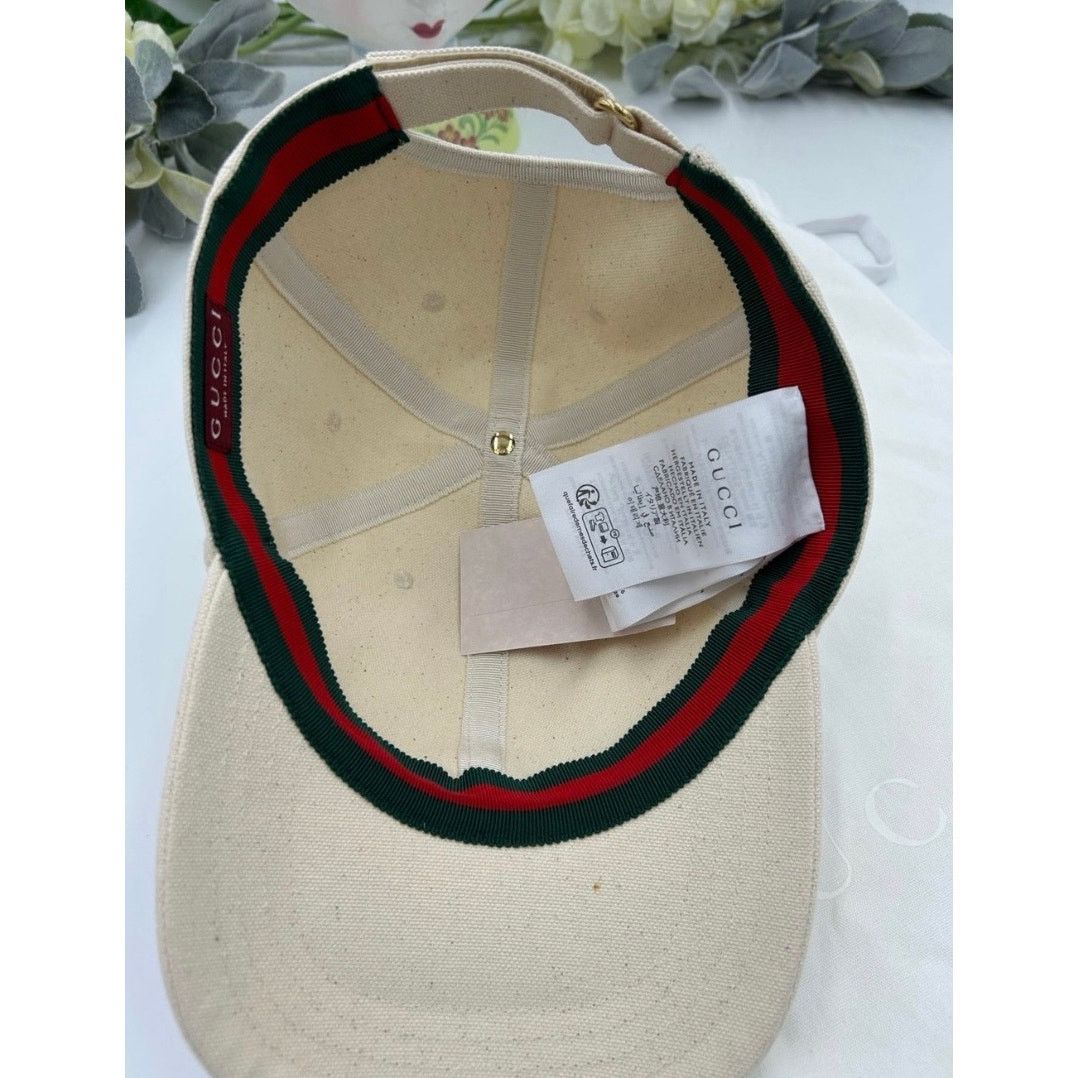 Gucci Unisex, Gucci, gold logo baseball cap size large Size ONE SIZE - 5 Thumbnail