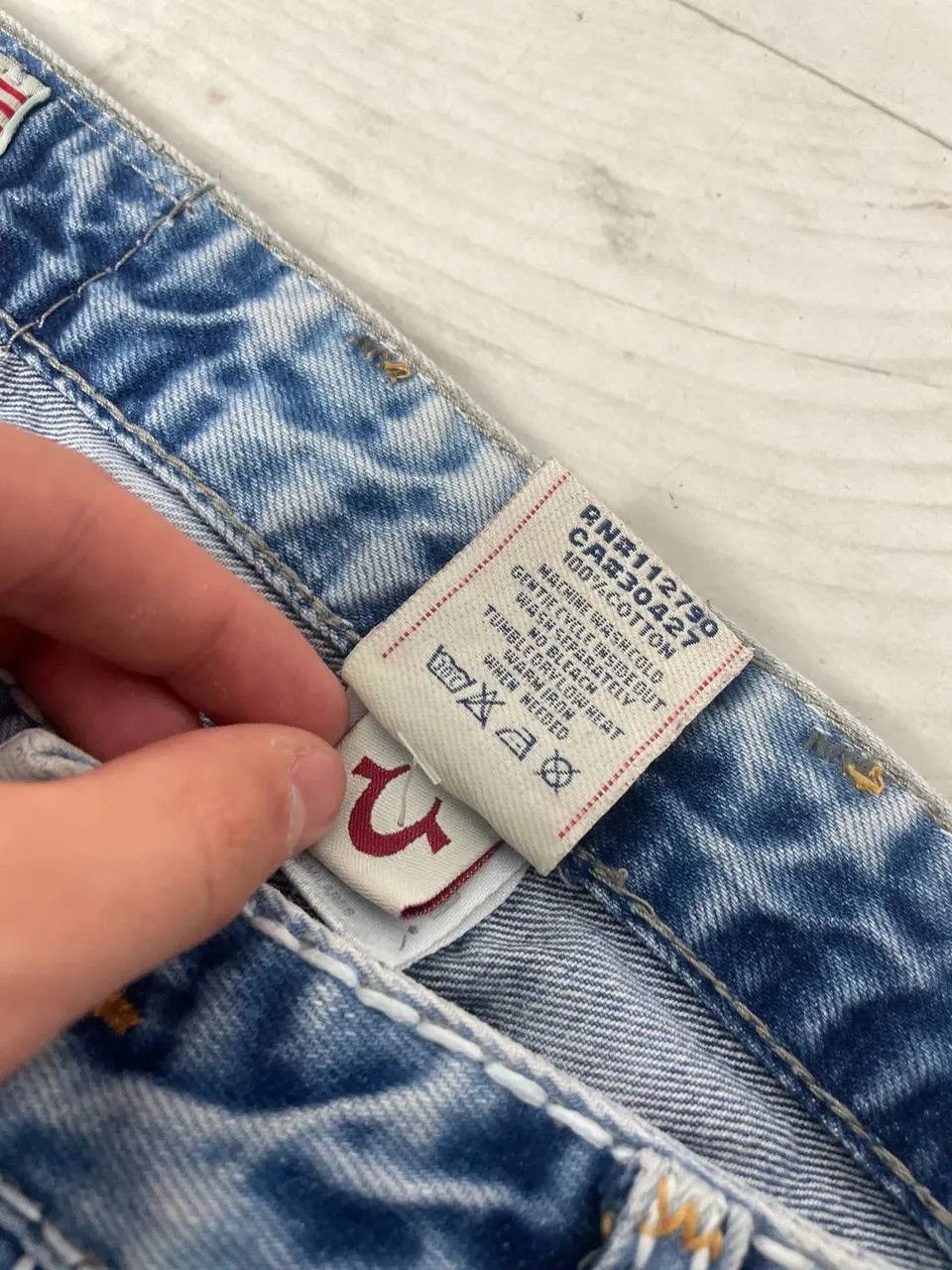 True Religion Vintage True Religion Logan Super T Denim Jeans Baggy 90s Size US 34 / EU 50 - 8 Thumbnail