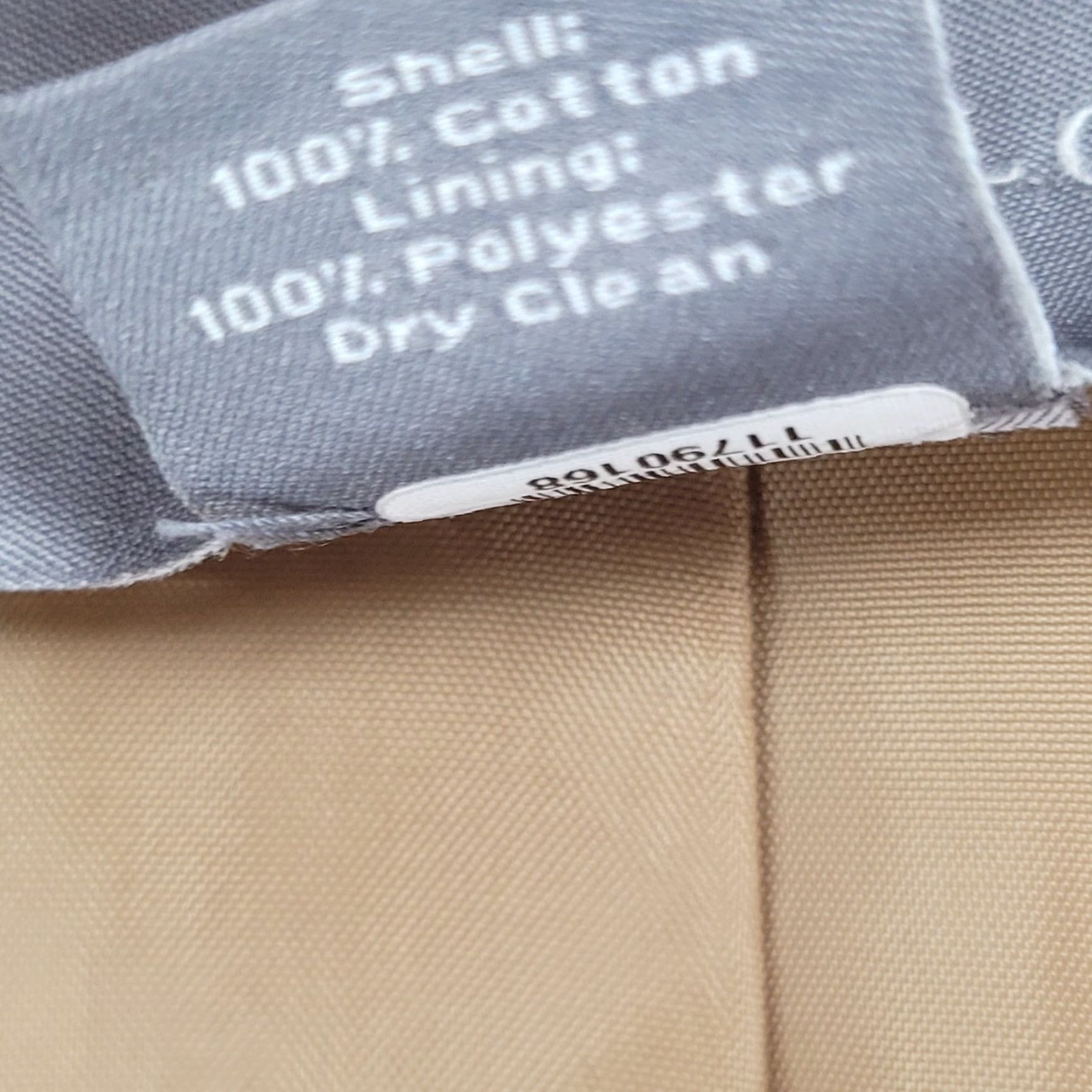 Ann Taylor VINTAGE Ann Taylor Coat Womens 2 Brown 100% Cotton Buttoned Lined Pockets Notch Collared Mid-Length Long Sleeve Dry Clean Only Size XS / US 0-2 / IT 36-38 - 4 Thumbnail