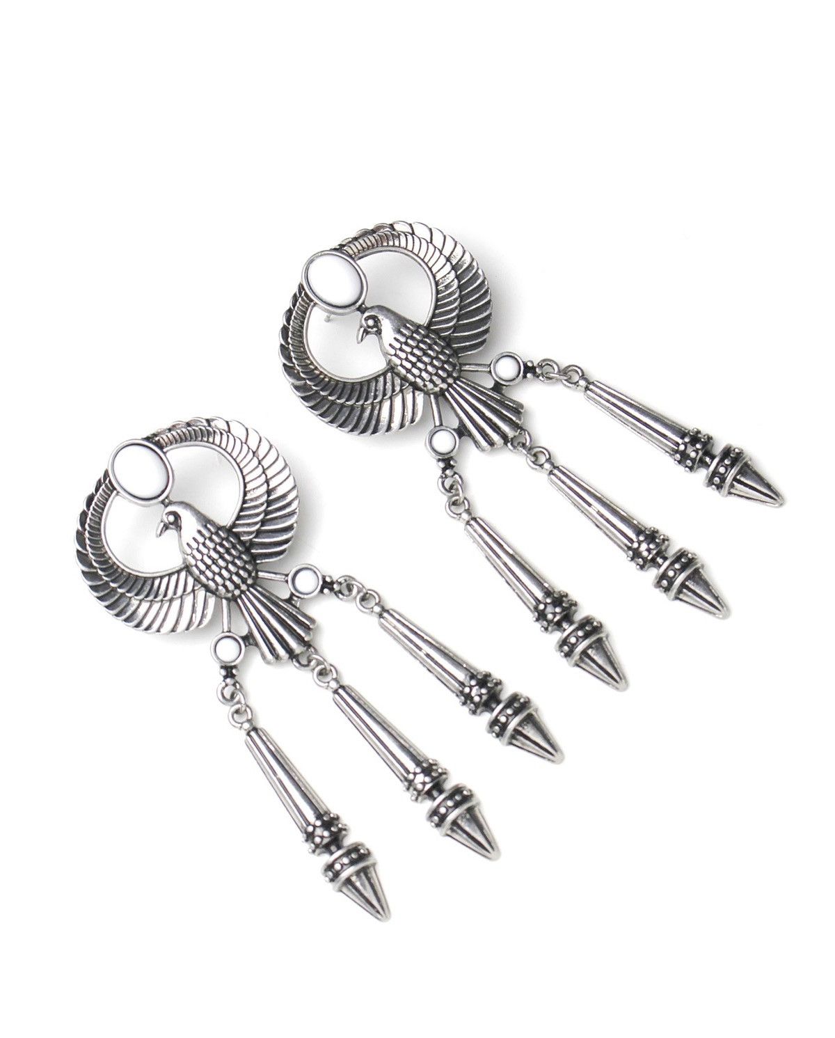 Vintage 2000S JAPANESE MADE MYTHIC EAGLE EARRINGS Size ONE SIZE - 2 Thumbnail