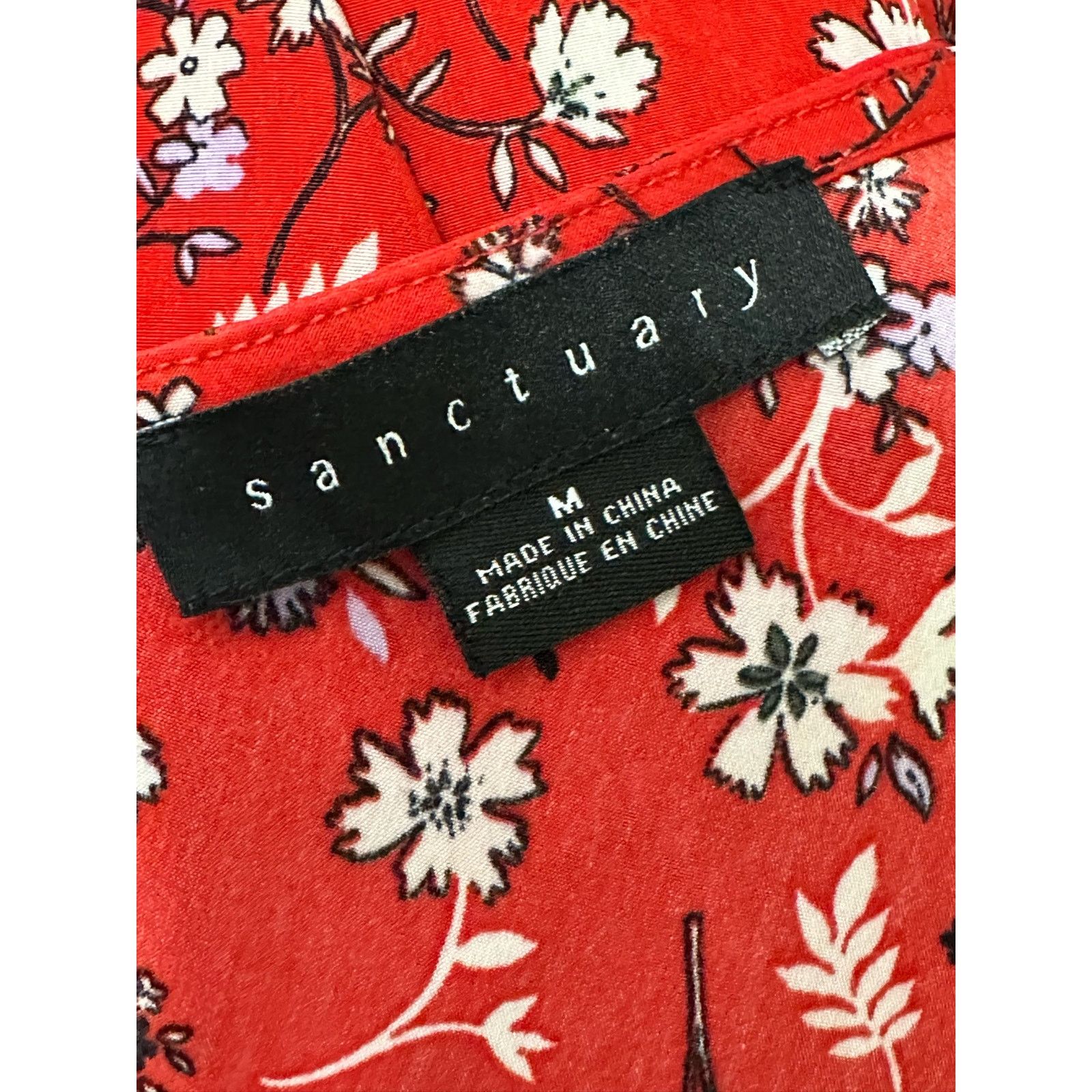 Sanctuary Sanctuary red floral cami blouse size M Size M / US 6-8 / IT 42-44 - 3 Thumbnail