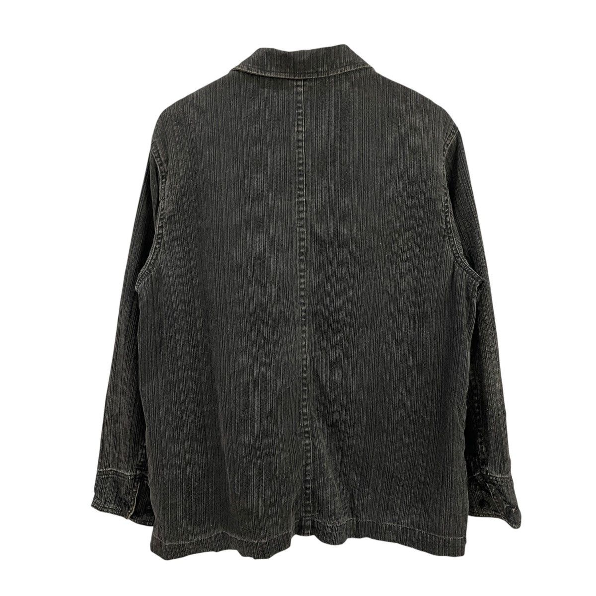 Japanese Brand Vintage Jungle Storm Stripe Denim Jacket Size US L / EU 52-54 / 3 - 8 Thumbnail