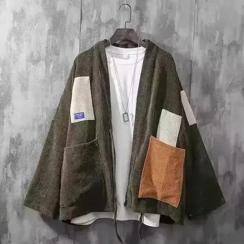 Japanese Brand Japanese corduroy kimono cardigan loose jacket Size US M / EU 48-50 / 2 - 1 Thumbnail