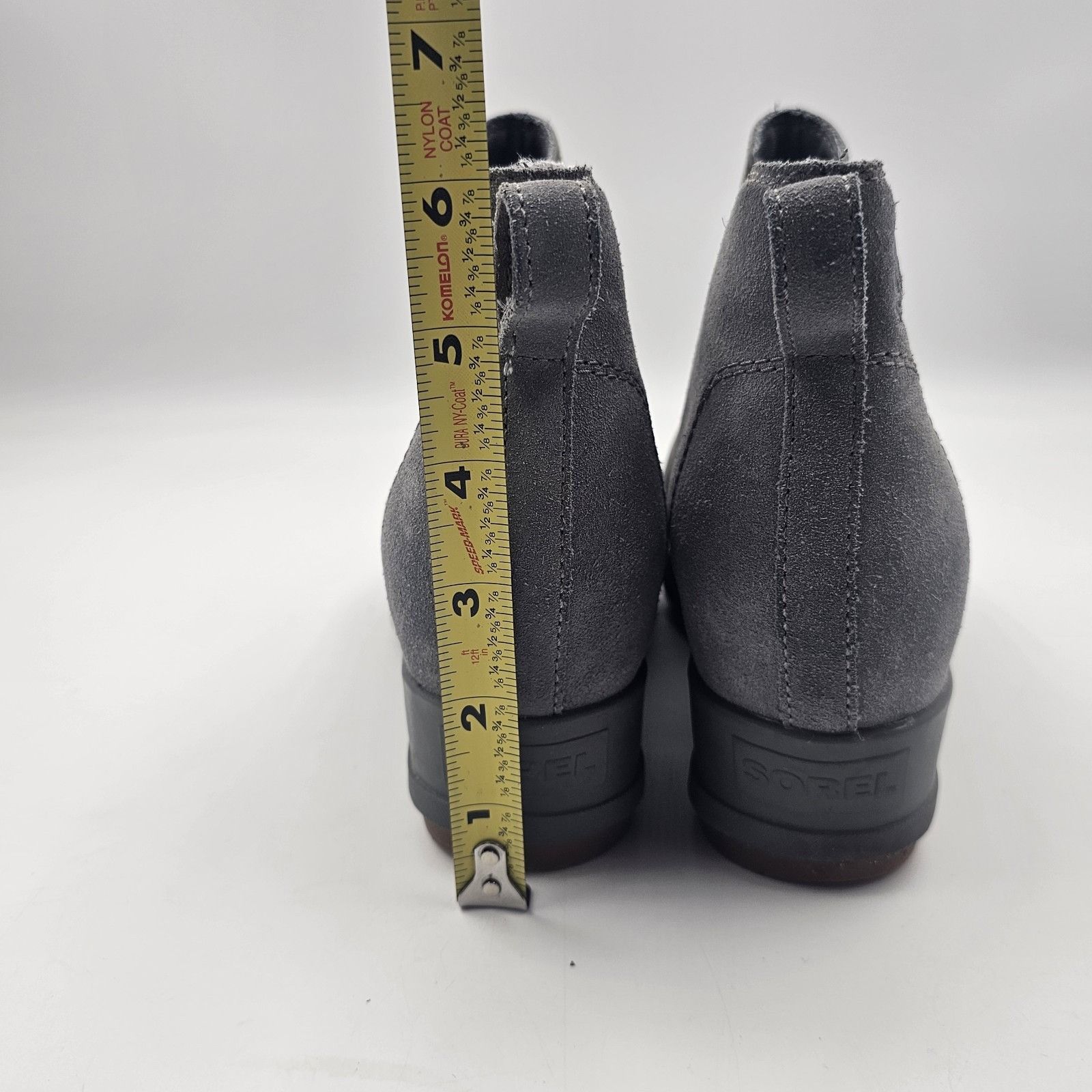 SOREL Sorel Evie Pull-On Waterproof Suede Leather Wedge Ankle Boot Size US 9 / IT 39 - 19 Thumbnail