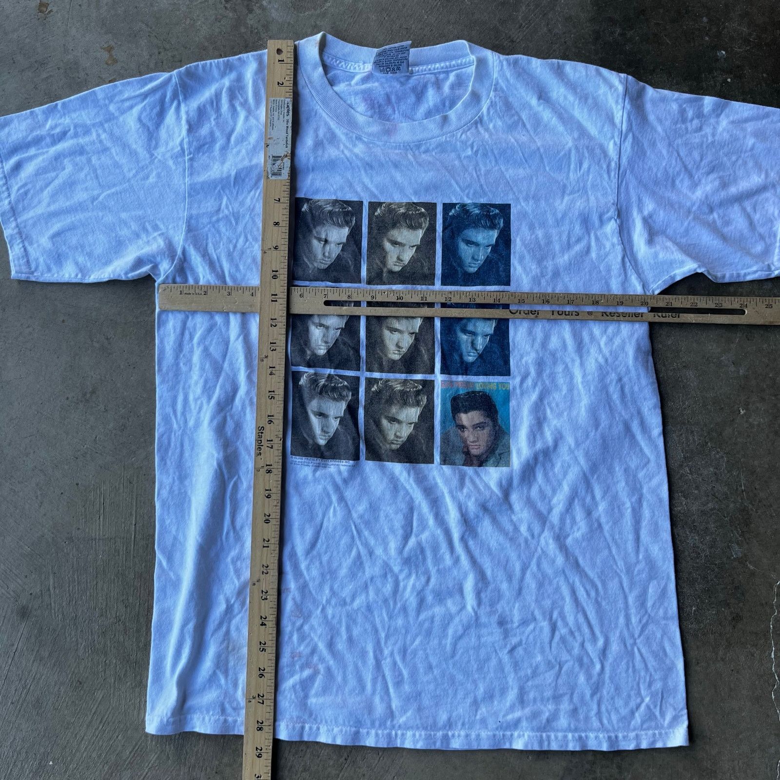 Vintage VINTAGE 90S ELVIS PRESLEY ANDY WARHOL ART SHIRT LARGE TEE Size US L / EU 52-54 / 3 - 5 Thumbnail