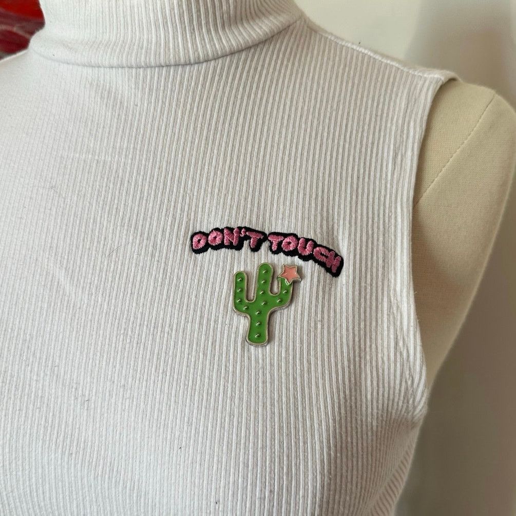 Forever 21 forever 21 white ribbed turtleneck tank top Size M / US 6-8 / IT 42-44 - 2 Thumbnail