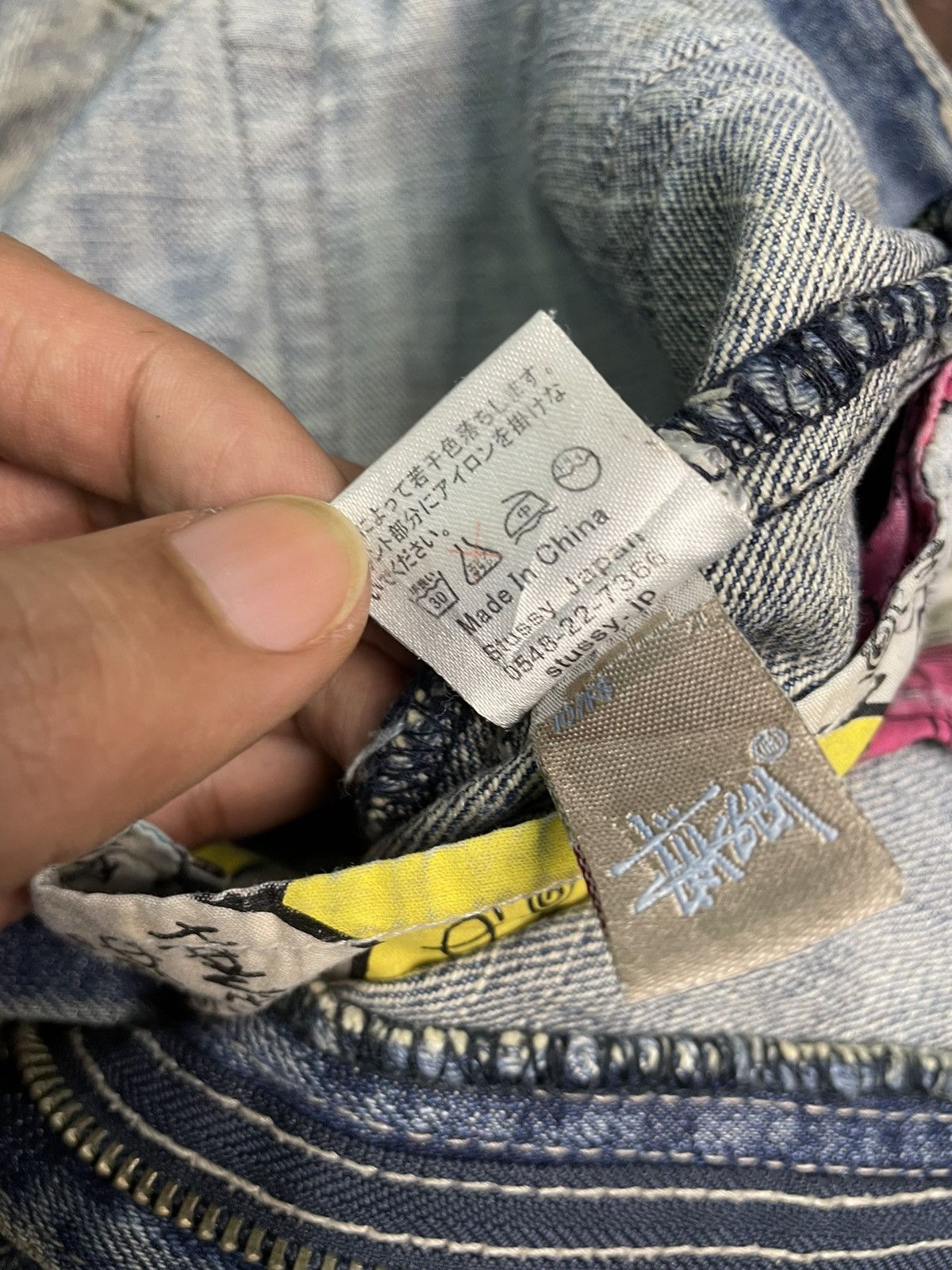 Stussy Y2K Stussy Distressed Denim Jeans Washed Size US 31 - 9 Thumbnail
