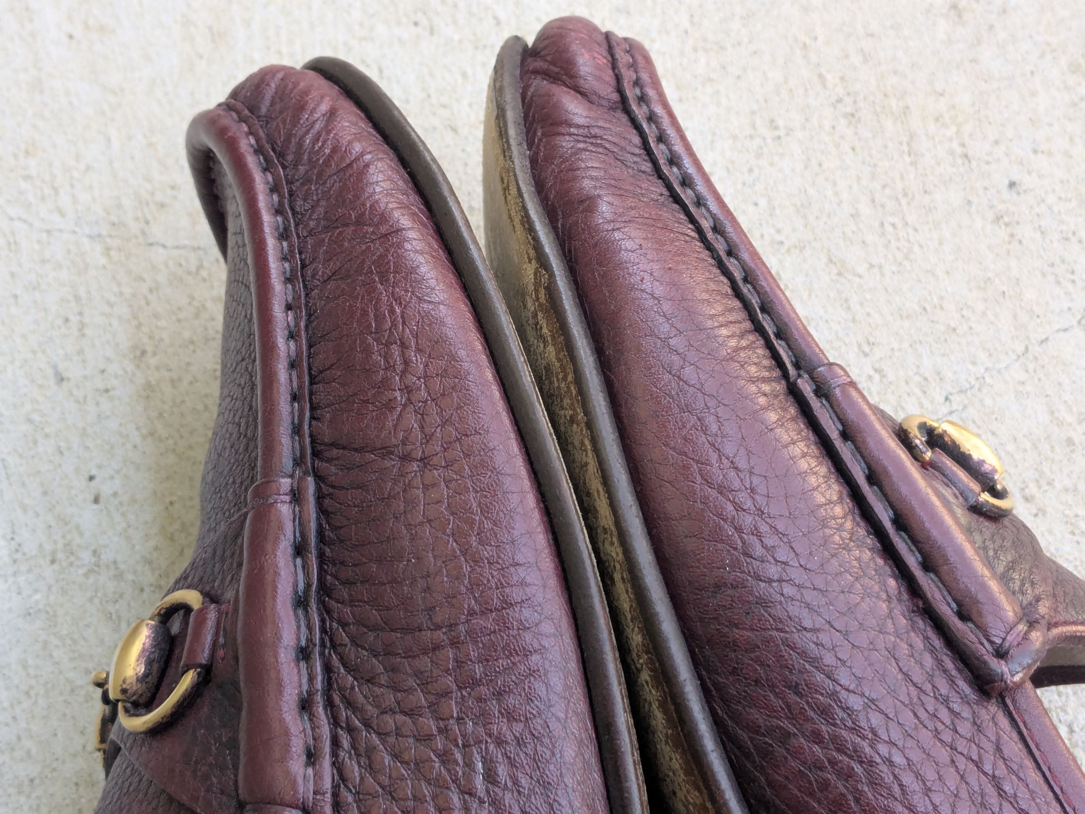 Gucci Gucci Horsebit Loafers Burgundy Leather 10.5 Snaffle Gold Size US 10.5 / EU 43-44 - 4 Thumbnail