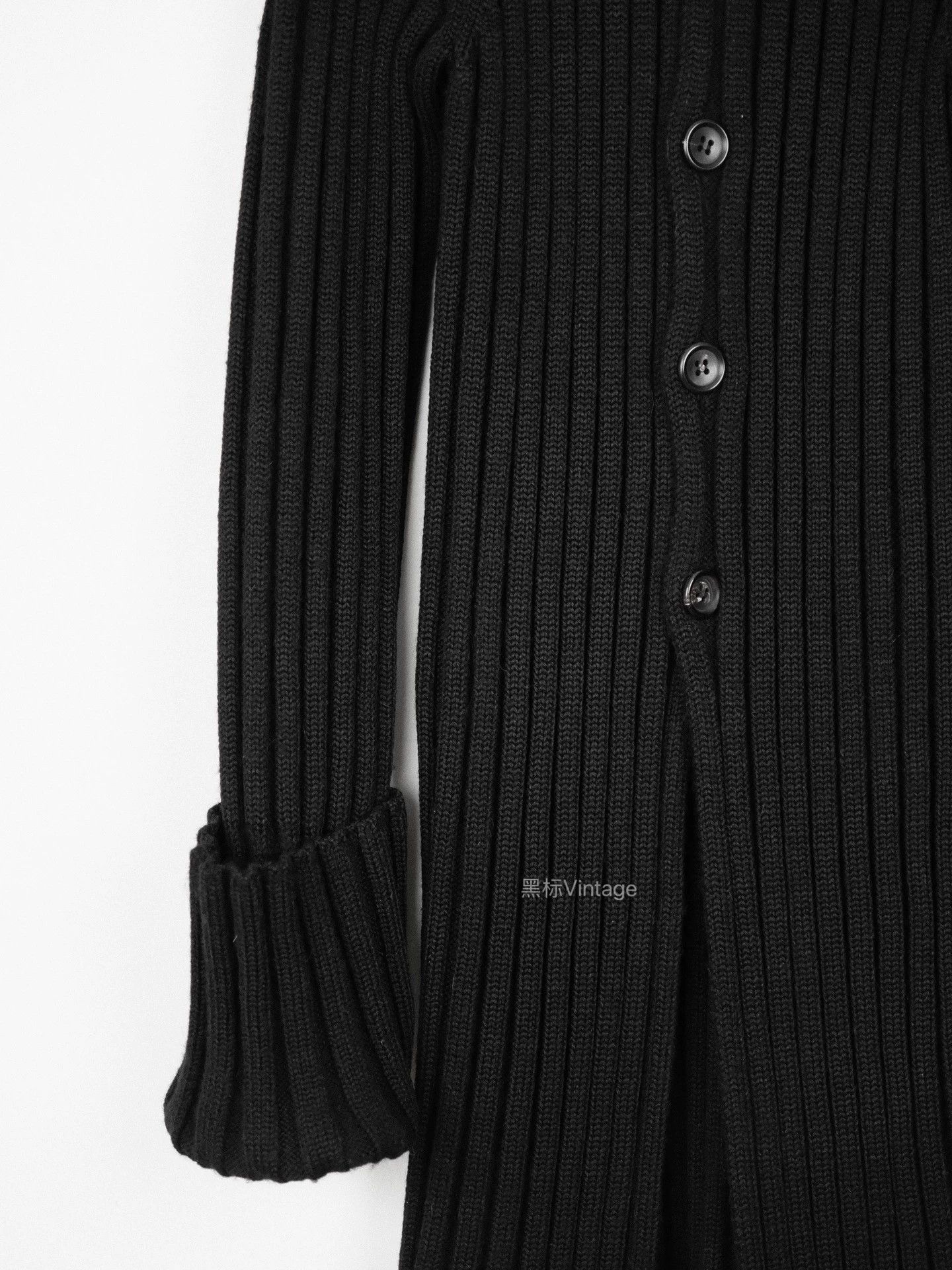 Yohji Yamamoto Yohji Yamamoto 95aw Archive High Neck Ribbed Knit wmn S Size S / US 4 / IT 40 - 4 Thumbnail