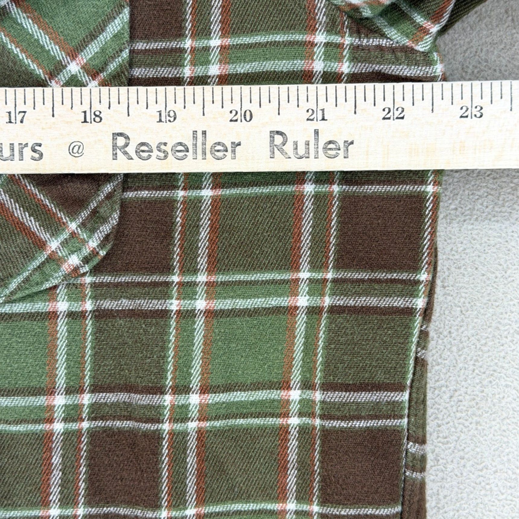 Vintage Seager Mens Flannel Long Sleeve Button Up Shirt Green Plaid Size L Size US L / EU 52-54 / 3 - 6 Thumbnail