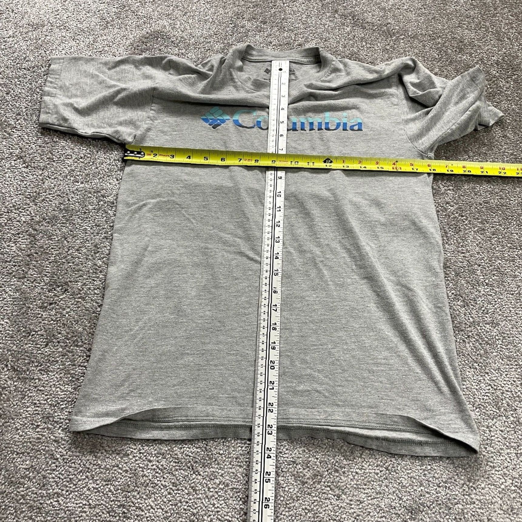 Vintage Columbia Graphic T-Shirt Men Medium Gray Cotton Crew Neck Short Sleeve Outdoor Sports Size US M / EU 48-50 / 2 - 6 Thumbnail
