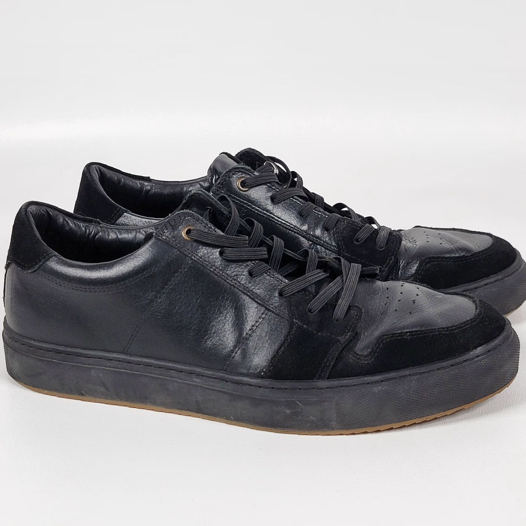 Greats GREATS The Court Leather Sneaker Men Size 10 Black Made in Italy Margom Size US 11 / EU 44 - 2 Thumbnail