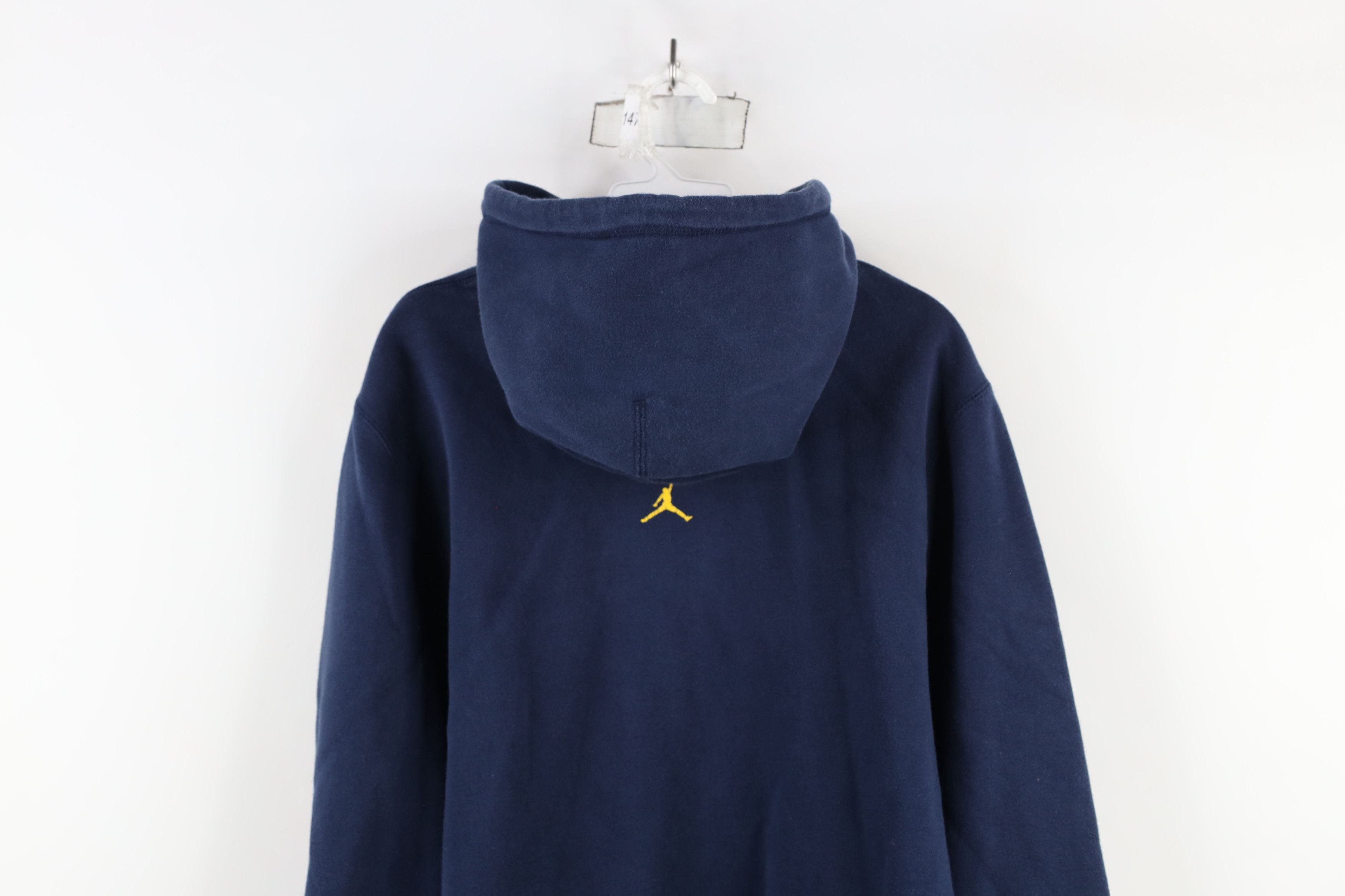 Nike × Vintage Nike Air Jordan Respect Earned University of Michigan Hoodie Size US L / EU 52-54 / 3 - 14 Thumbnail