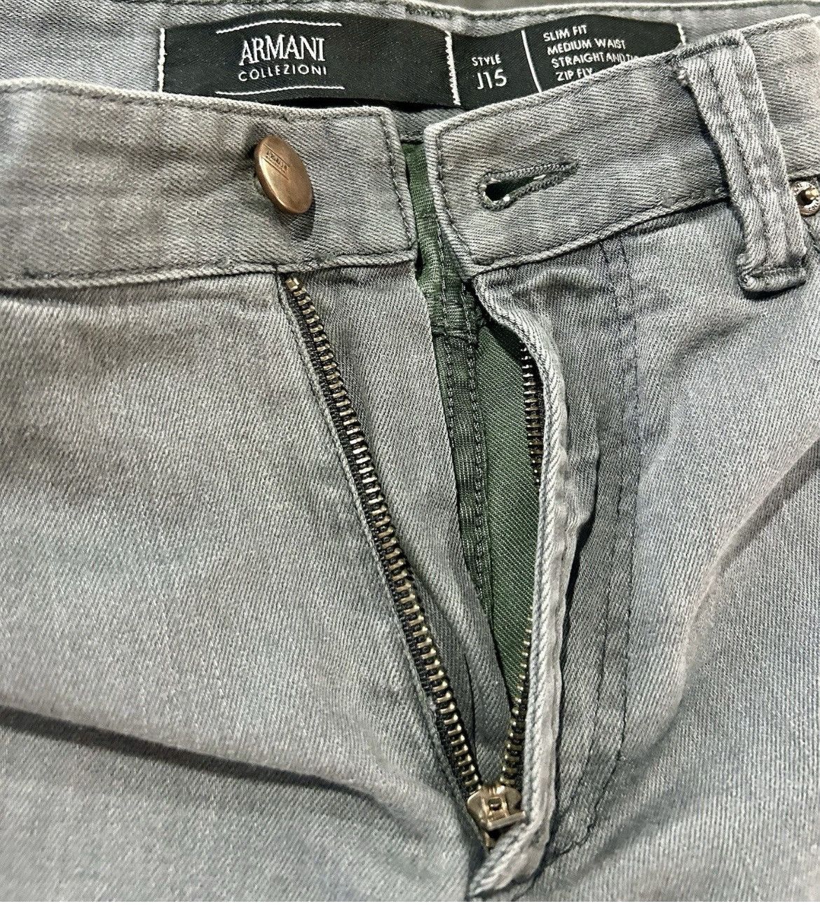Armani Collezioni Armani Collezioni - Grey Jeans Men’s Slim Fit Denim size 31 Size US 31 - 5 Thumbnail