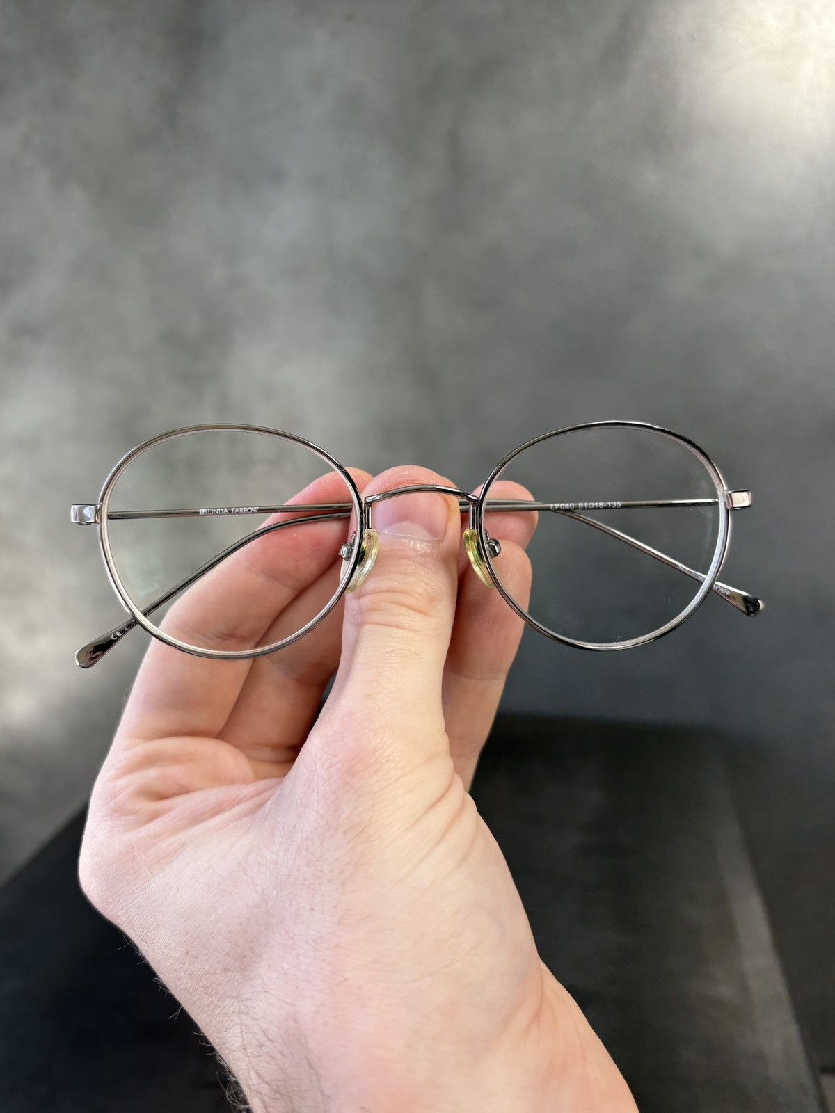 Linda Farrow Linda Farrow Eyeglasses Titanium Frame LF040 Spectacles Cute Size ONE SIZE - 2 Thumbnail