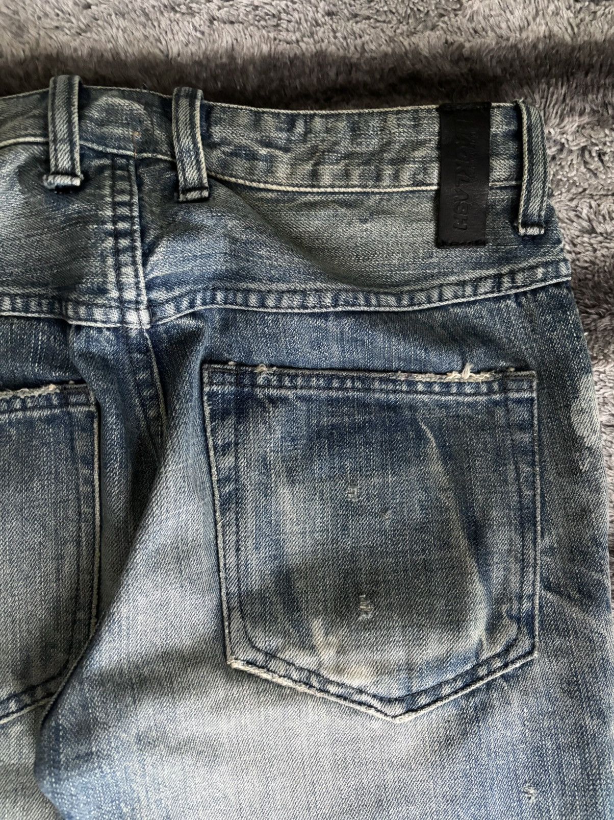 Isamu Katayama Backlash aw12 cow leather repair denim Size US 28 / EU 44 - 4 Thumbnail