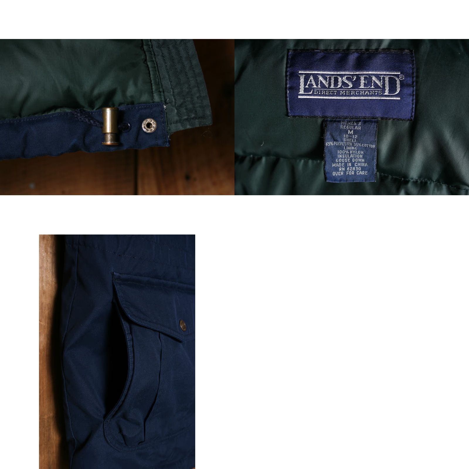 Lands' End VINTAGE Lands' End Blue Goose Down Parka Coat Women M/L Size M Regular Down Winter Coat XS? No. Size M / US 6-8 / IT 42-44 - 9 Thumbnail