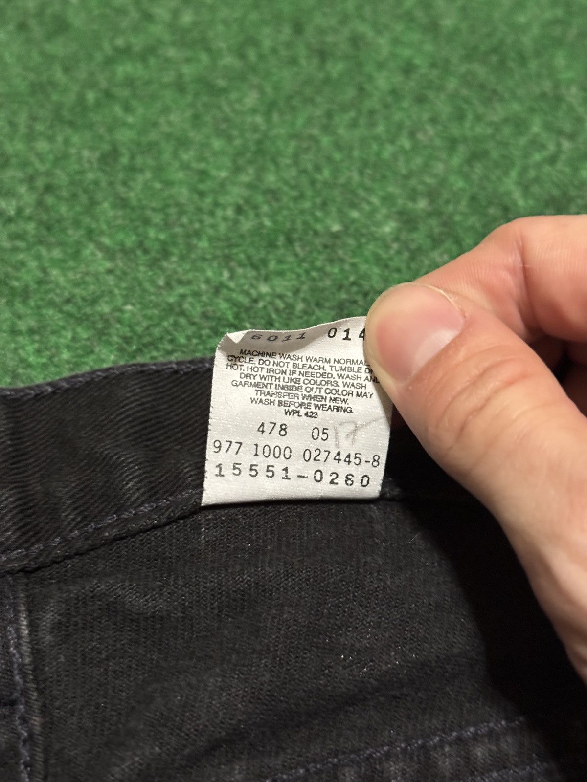 Levi's Vintage Clothing Vintage Levi’s 550 Relaxed 16 Black Dark Denim 34x30 Jeans Size 38" / US 16 / IT 52 - 5 Thumbnail