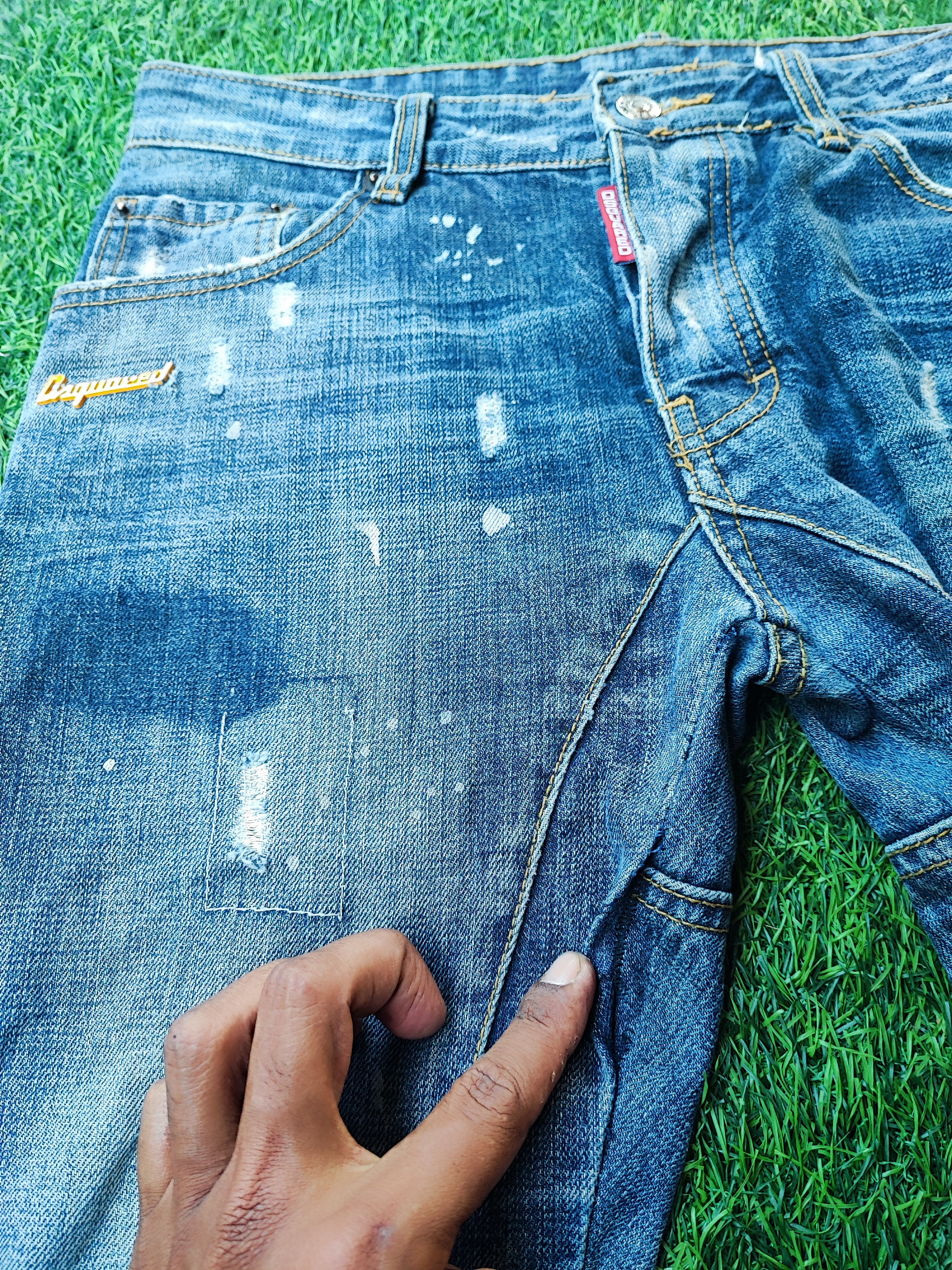Dsquared2 Dsquared2 Thrashed Distressed Jeans ERD Grunge Chrome Size US 31 - 7 Thumbnail