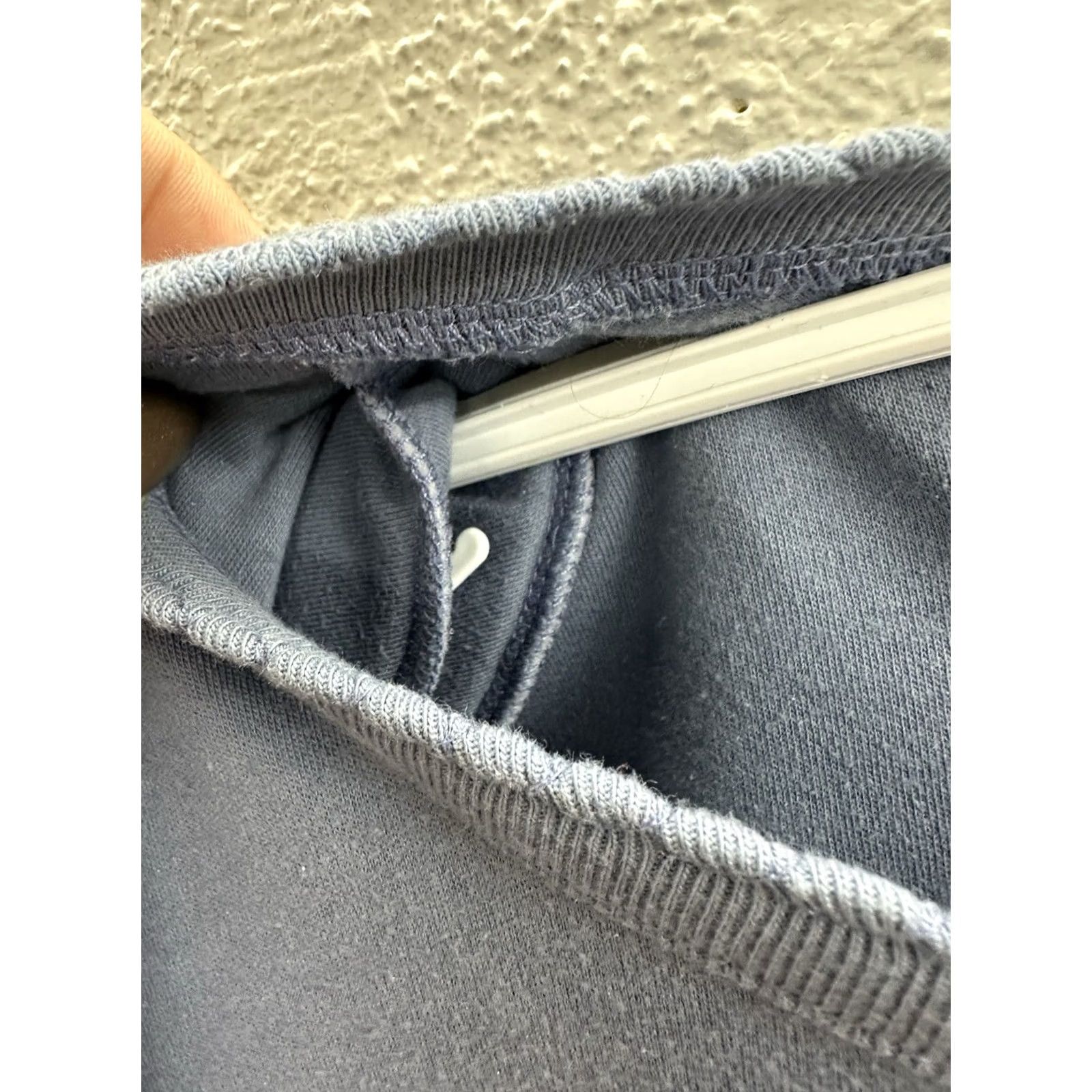Vintage Hasting & Smith Womens Top Petite Medium Layered Button-Up Long Sleeve Knit Cotton Polyester Beaded Blue 90s Classic Womens Medium Size M / US 6-8 / IT 42-44 - 7 Thumbnail