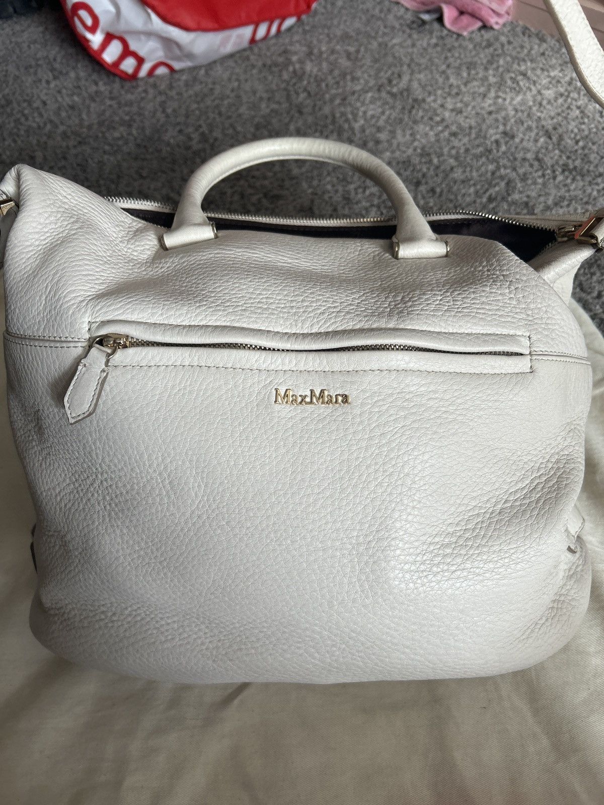 Max Mara Cachi cream with shoulder strap Size ONE SIZE - 1 Thumbnail
