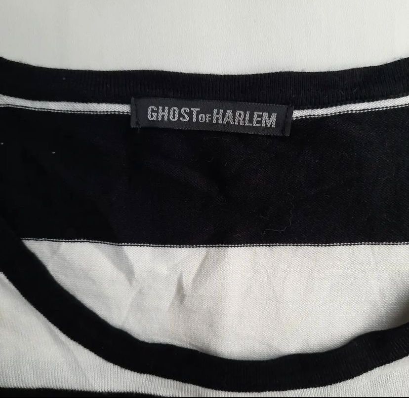 Ghost of Harlem skull distressed long store sleeve