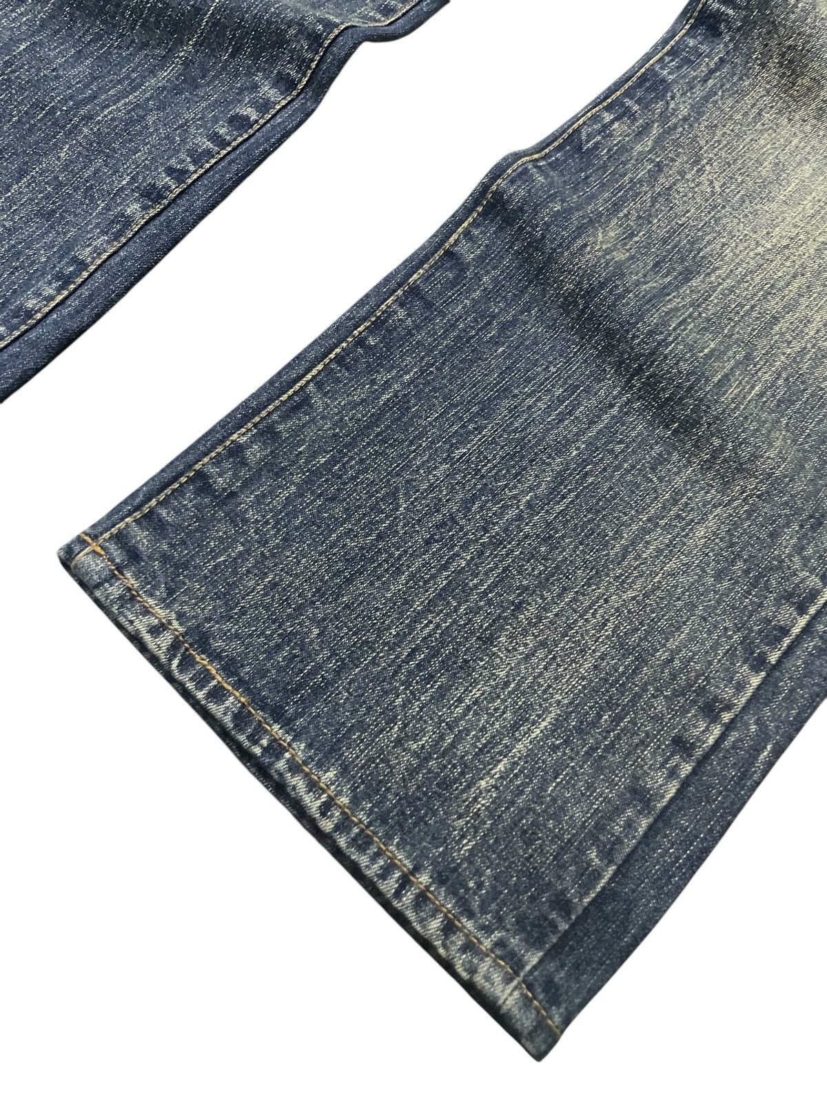 Designer × Japanese Brand Amore Puro Japan Stone Mud Wash Studded Loose Jeans Size US 30 / EU 46 - 11 Thumbnail