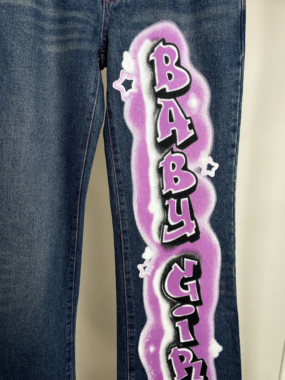 Jaded London JADED LONDON 🌺 baby girl printed low rise denim jeans Size 25" / US 0 / IT 36 - 3 Thumbnail