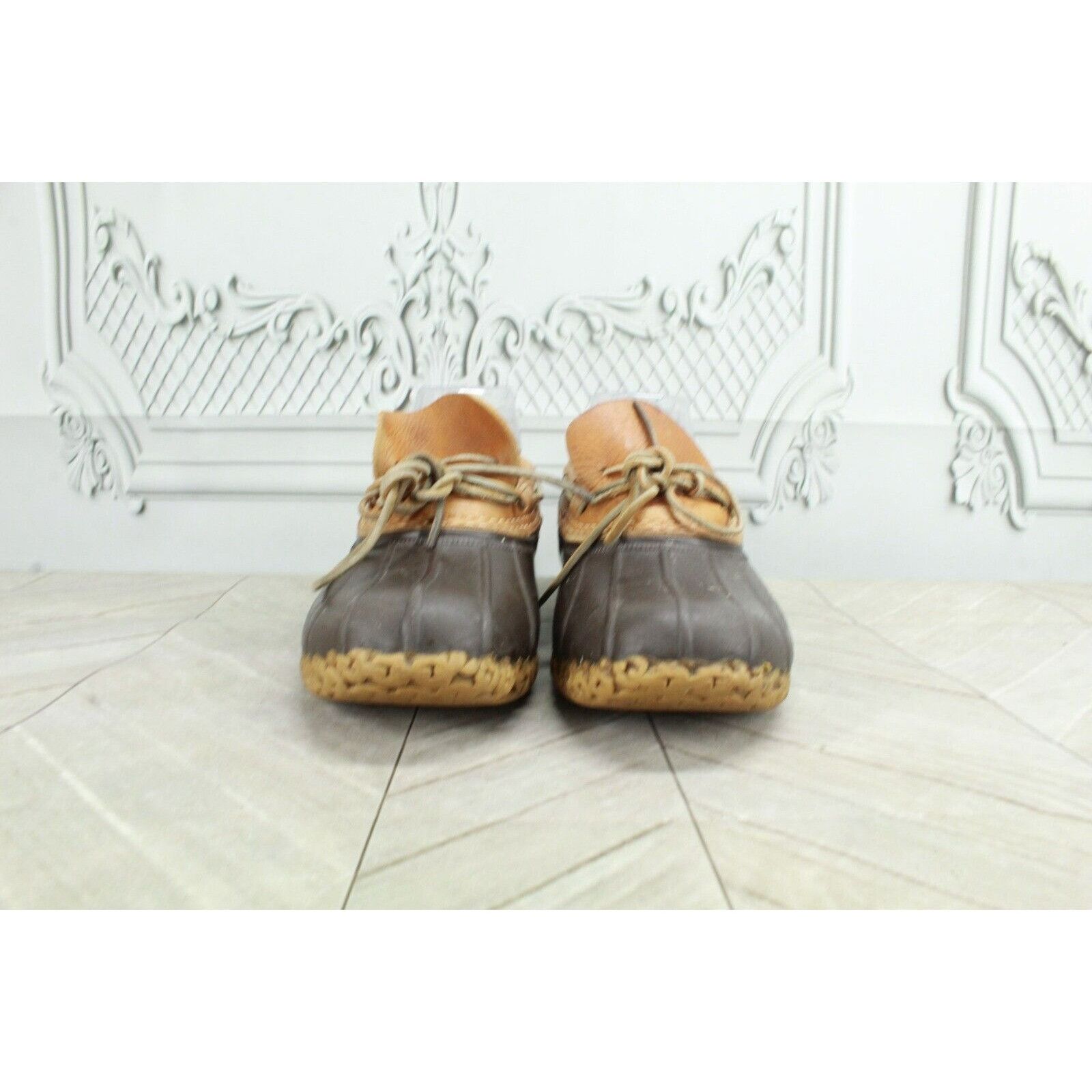 Leather LL Bean Womens Leather Moc Gumshoe Low Duck Boots Size US 7 / IT 37 - 5 Thumbnail