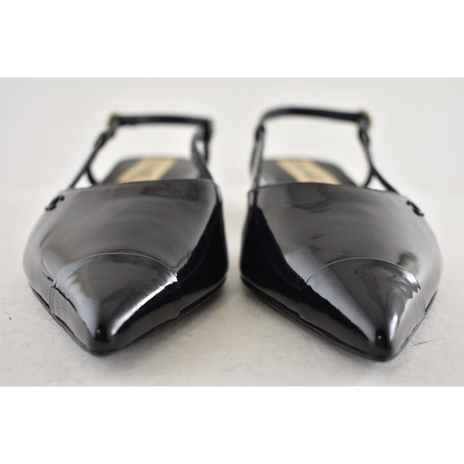 Chanel Chanel 22K Black Patent Leather CC Sling Slingback Sandal Size US 7 / IT 37 - 7 Thumbnail