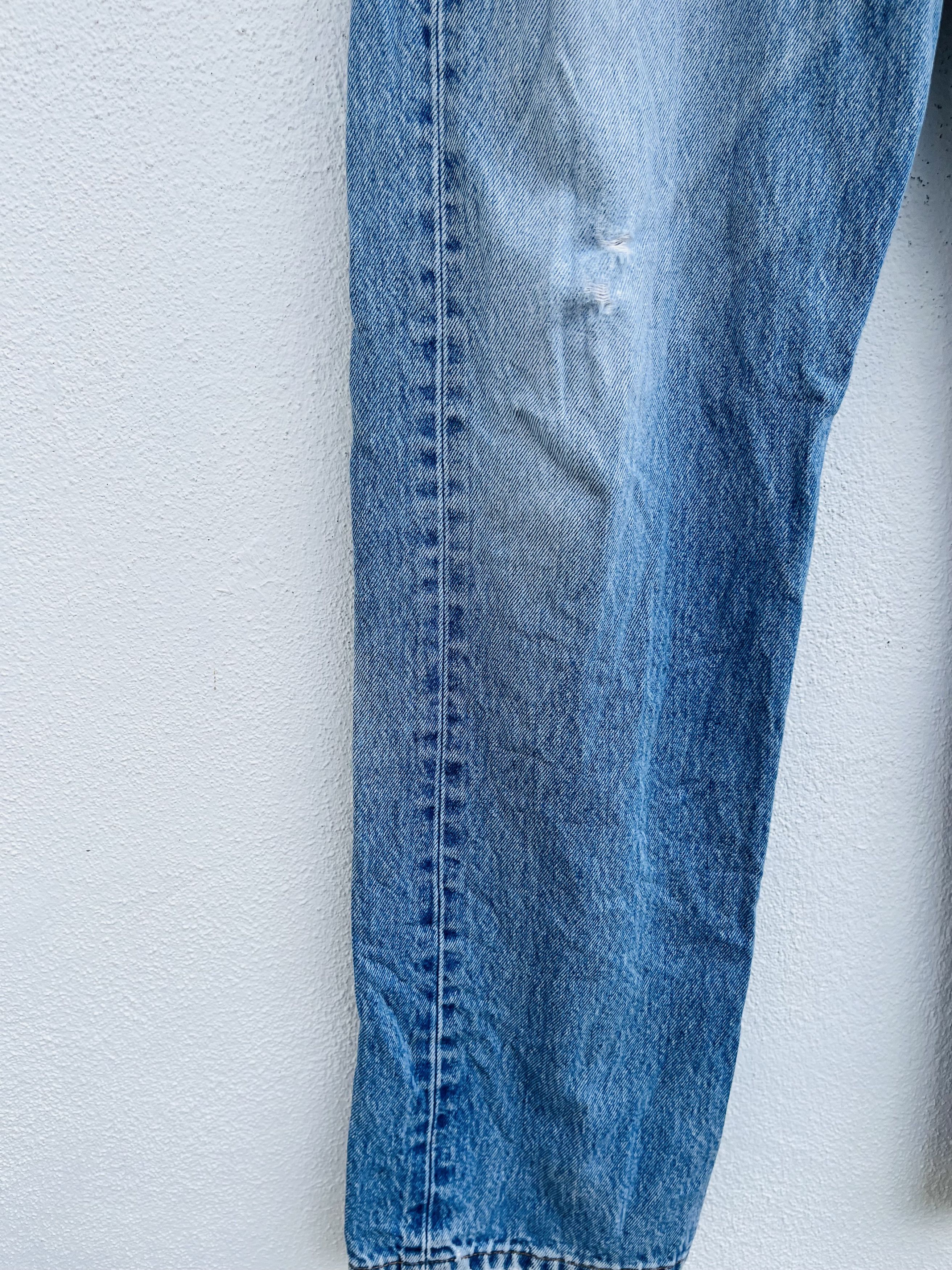 Levi's Vintage Clothing × Vintage Vintage 90s Levis Distressed Kurt Cobain Fashion Style Size US 33 - 6 Thumbnail