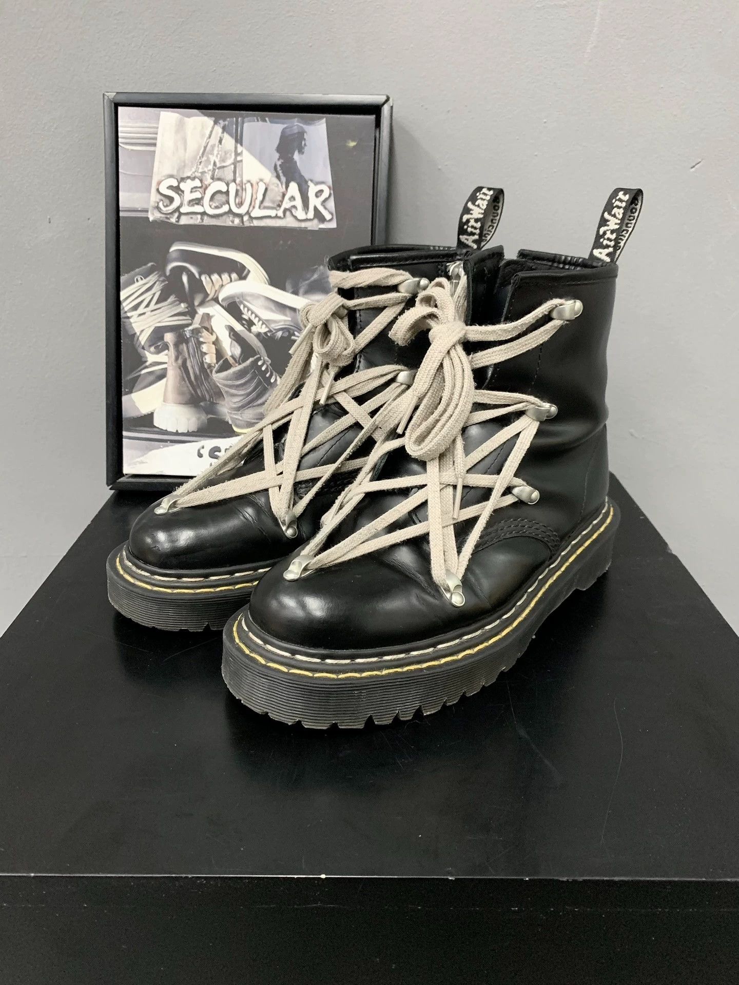 Rick Owens Rick Owens x Dr. Martens collaboration ankle boots Size US 6.5 / IT 36.5 - 1 Thumbnail