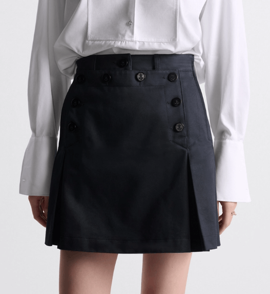 Dior o1w1db10925 447J08 Sailor Mini Skirt in Blue Size 30" / US 8 / IT 44 - 6 Thumbnail