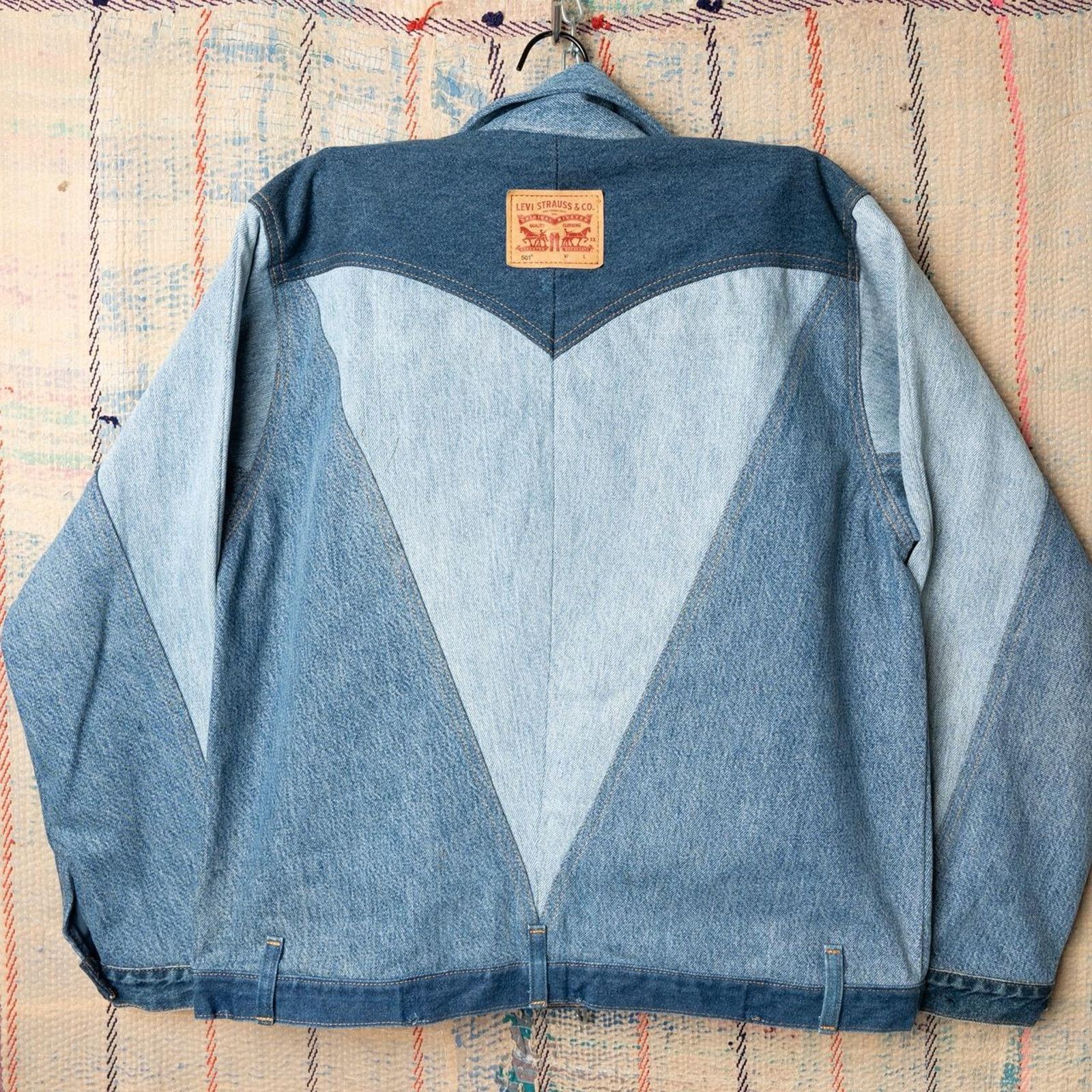 Levi's Custom Upcycled levis denim jacket , One of One Rework Size US M / EU 48-50 / 2 - 2 Thumbnail