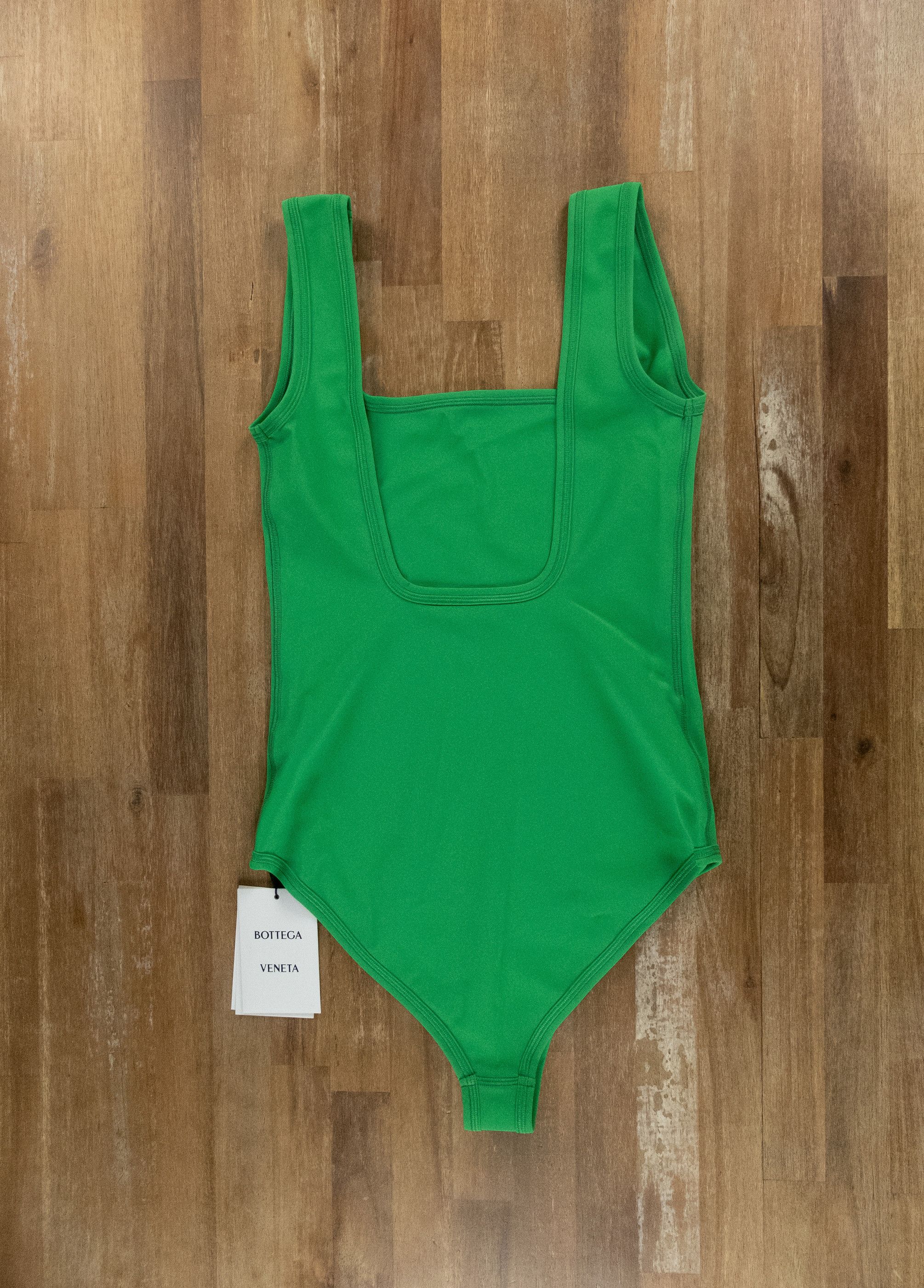 Bottega Veneta BOTTEGA VENETA parakeet green one piece swimsuit swimwear M Size 28" / US 6 / IT 42 - 8 Thumbnail
