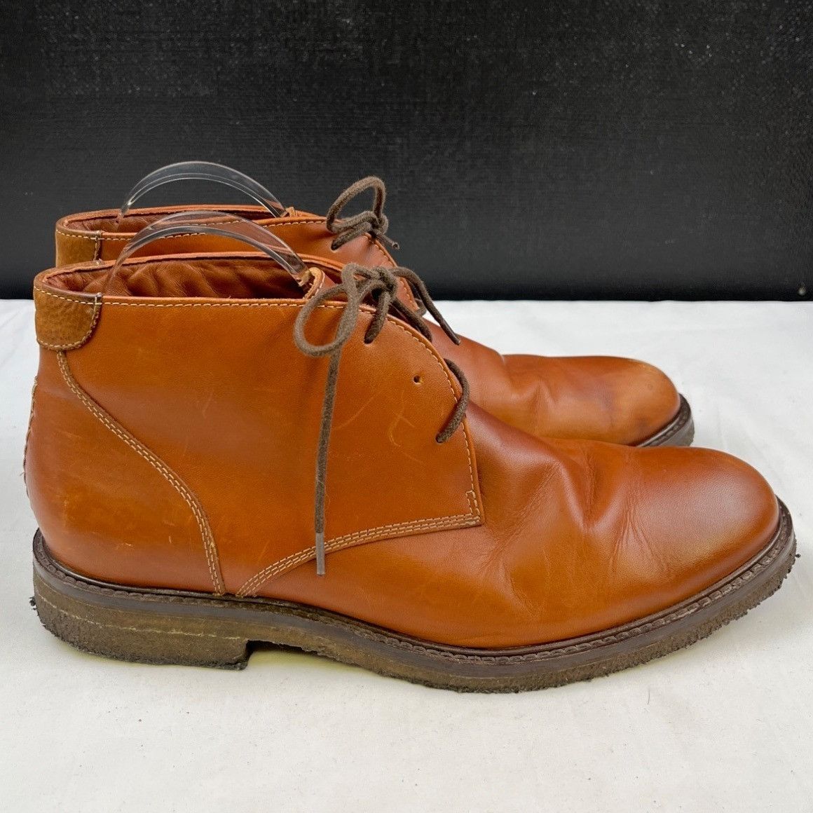 Johnston & Murphy Johnston & Murphy Men's Brown Dress Shoes/Boots Sz 9M SKU 44 Size US 9 / EU 42 - 4 Thumbnail