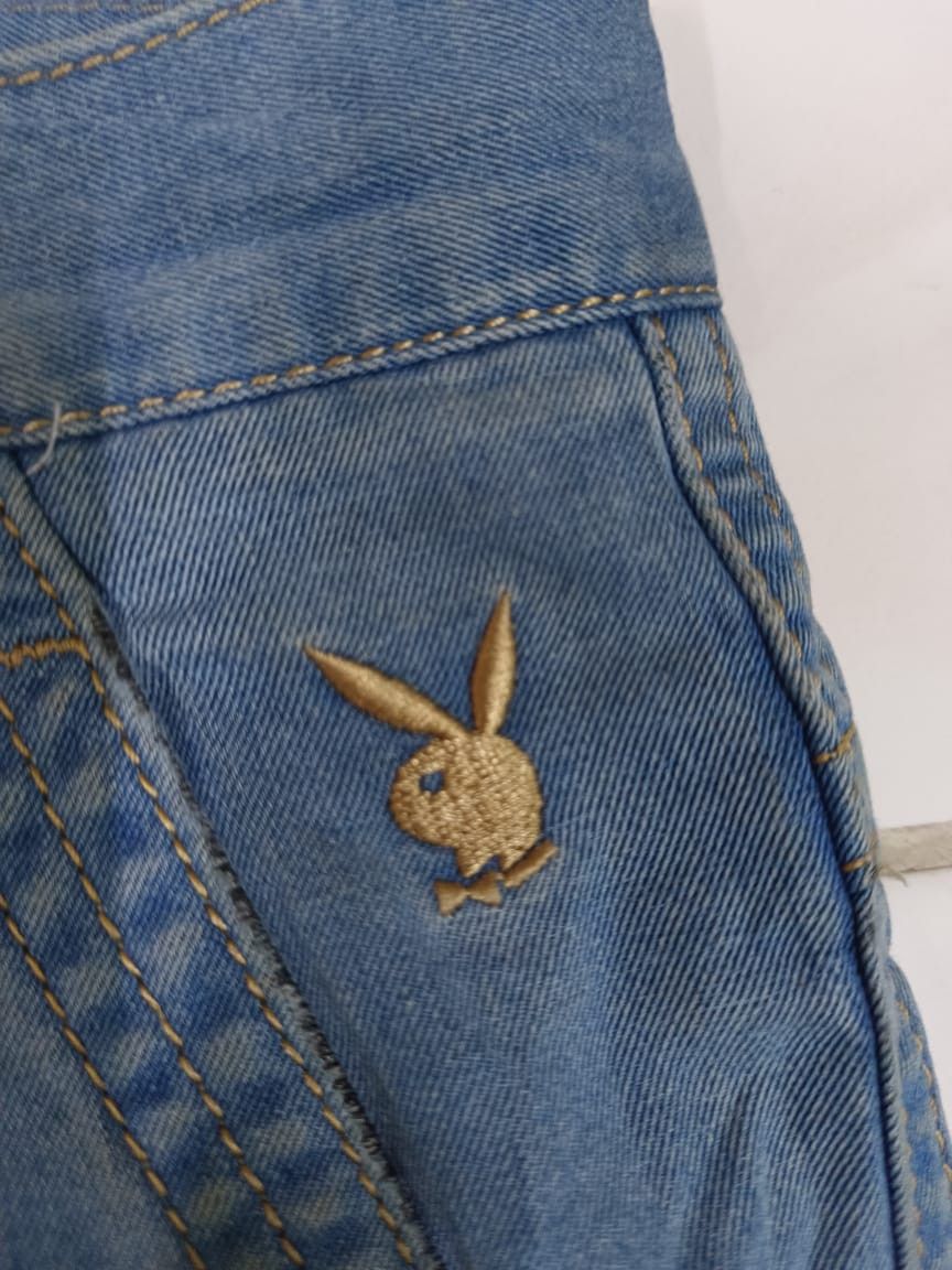 Playboy × Vintage Vintage Playboy Baggy Denim Jeans Pants Size US 37 - 4 Thumbnail