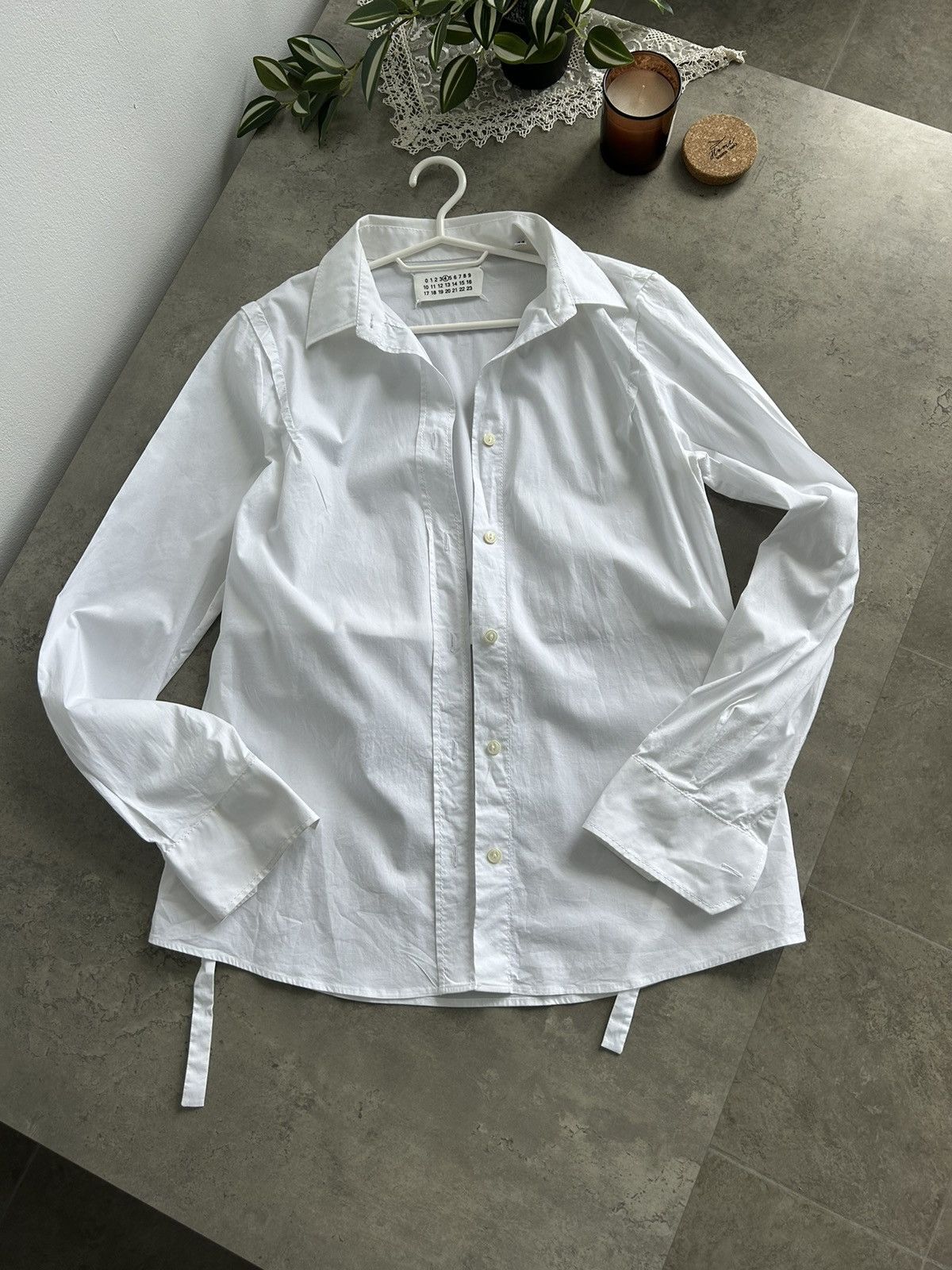 Maison Margiela Maisonmargiela women’s white button down top shirt Size L / US 10 / IT 46 - 1 Thumbnail