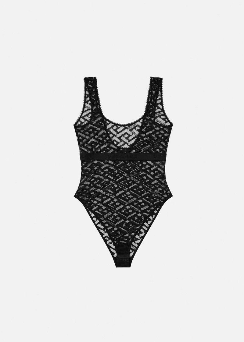 Versace o1y0226 Lingerie Bodysuit in Black Size XS / US 0-2 / IT 36-38 - 1 Thumbnail
