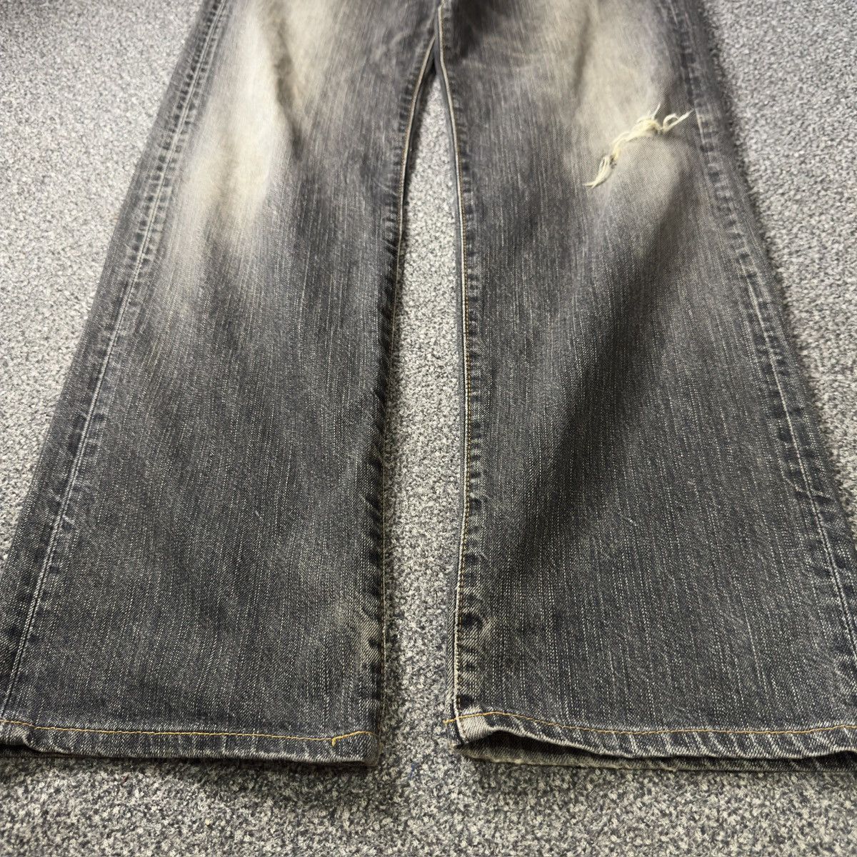 Denim & Co. 🔥🇯🇵 Vintage 90s Edwin 503z Rebel Loose Distressed Size US 28 / EU 44 - 7 Thumbnail