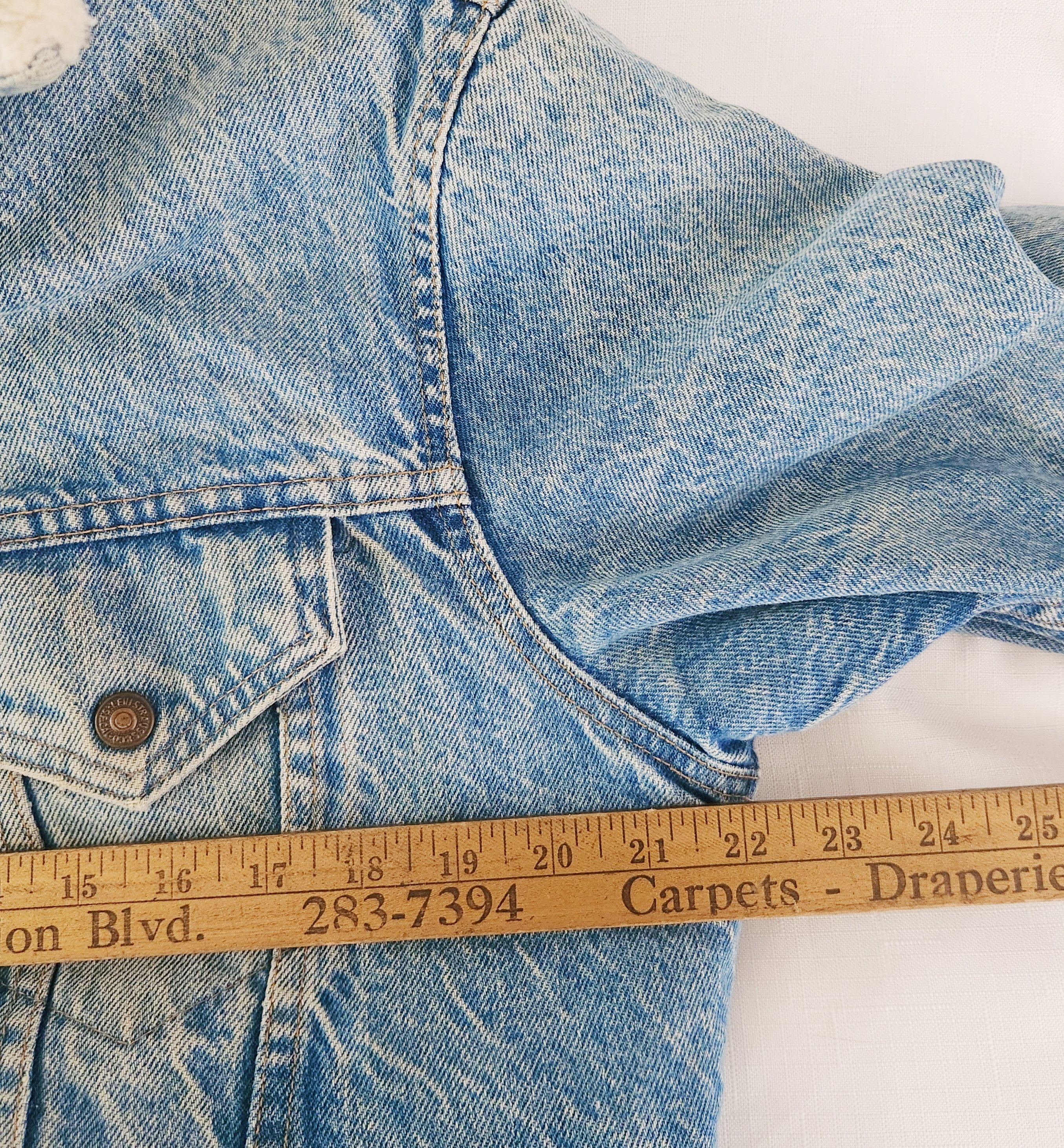 Levi's × Vintage LEVI'S TRUE VINTAGE SHERPA TRUCKER DENIM JACKET 1970S SZ 40 Size US M / EU 48-50 / 2 - 15 Thumbnail