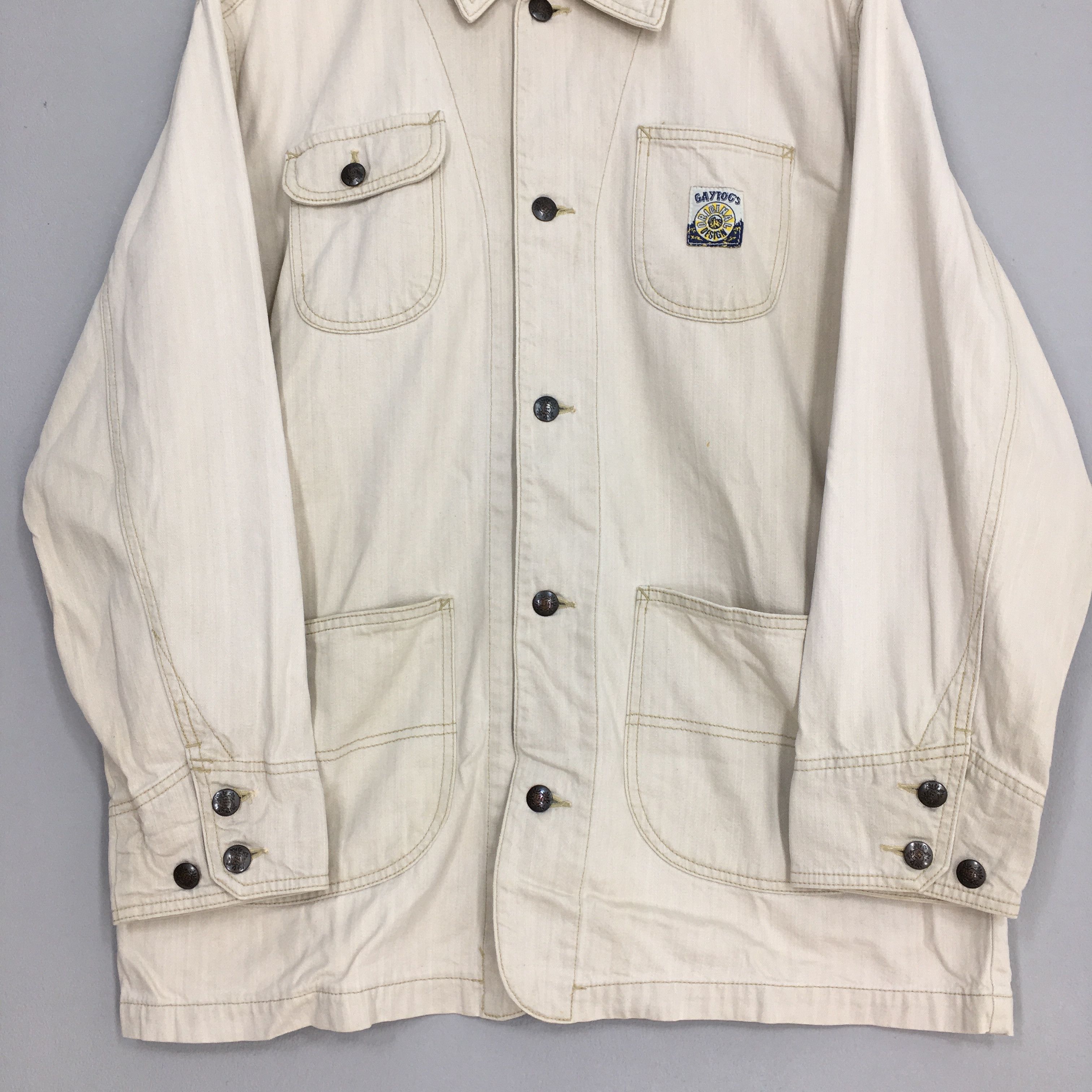 Vintage Gaytogs Workers Jeans Casual Jacket Large Size US L / EU 52-54 / 3 - 3 Thumbnail