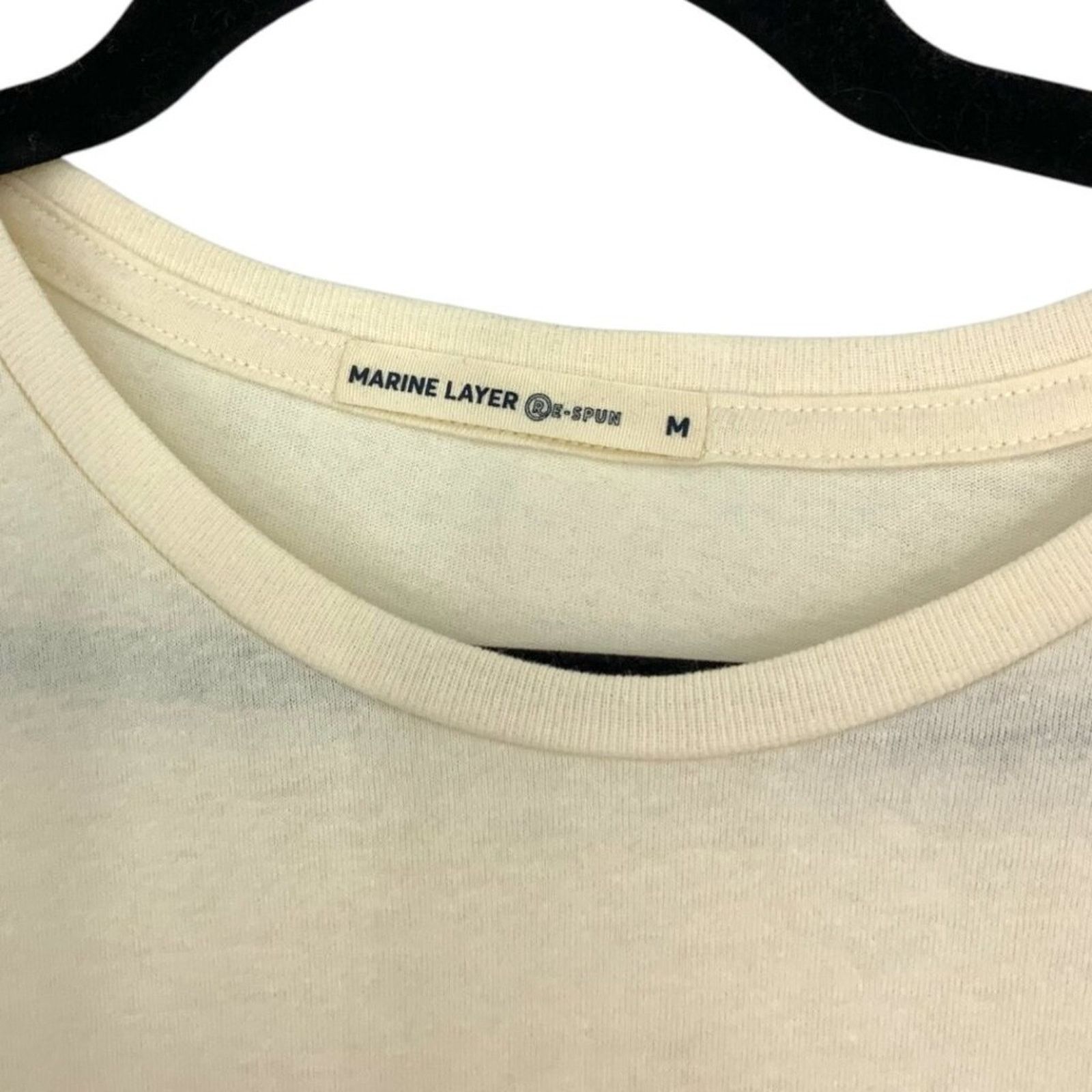 Marine Layer Marine Layer Graphic Crewneck Short Sleeve Tee Beige Medium Size M / US 6-8 / IT 42-44 - 3 Thumbnail