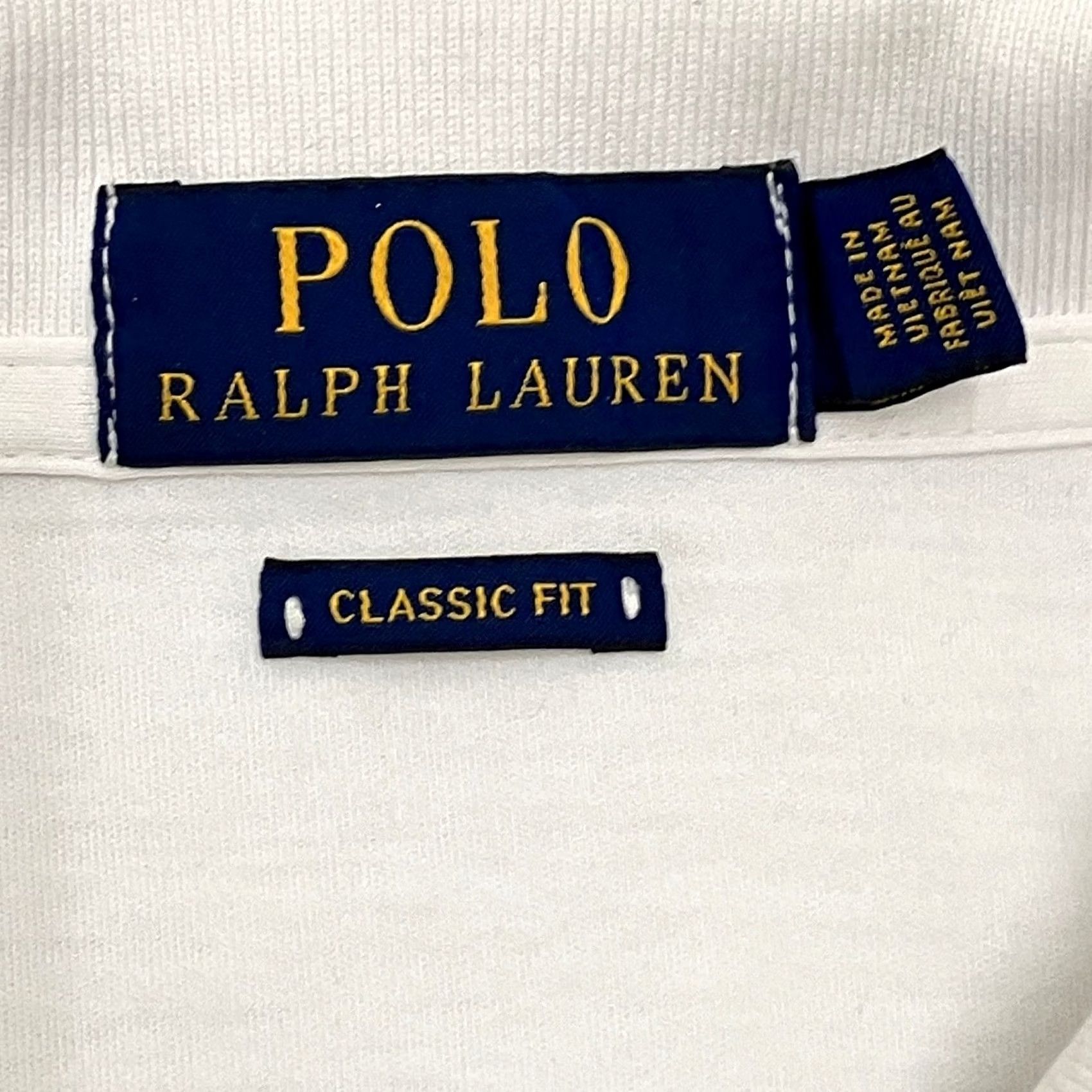 Polo Ralph Lauren Polo Ralph Lauren Polo Shirt Mens Large White Classic Fit Short Sleeve Cotton Size US L / EU 52-54 / 3 - 5 Thumbnail