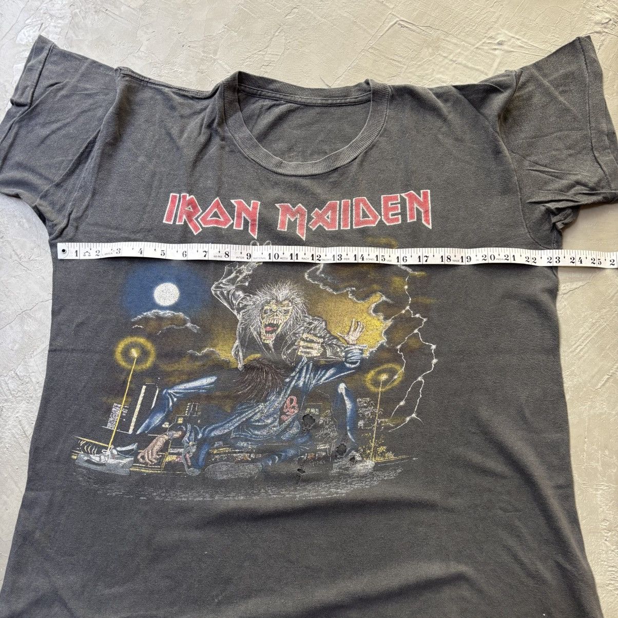 Iron Maiden Vintage Iron Maiden 1990 No Prayer on the Road’ tour t-shirt Size US L / EU 52-54 / 3 - 7 Thumbnail