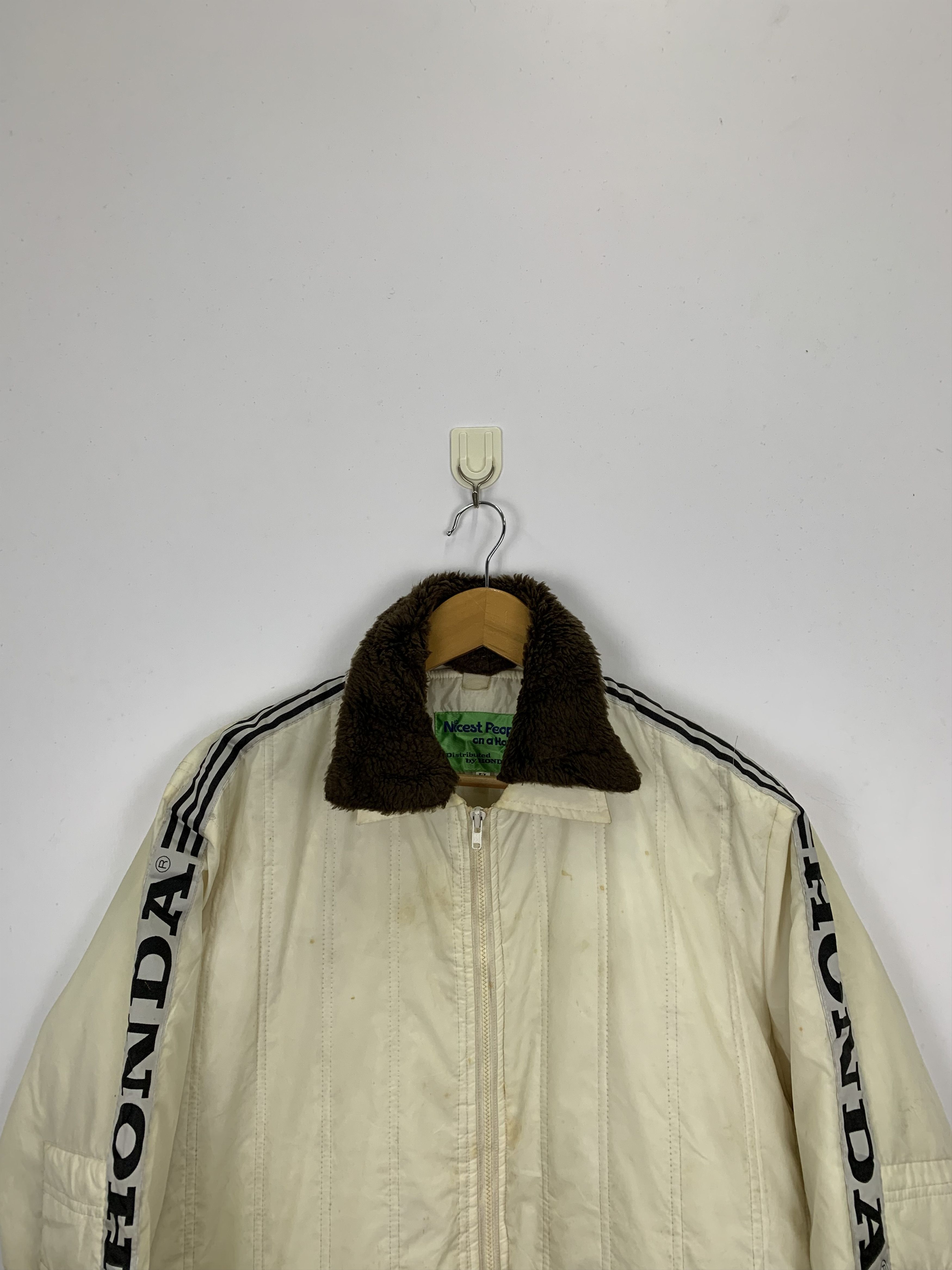Honda Vintage Honda SR Zipper Ups Light Jacket Cream JA0100 Size US XL / EU 56 / 4 - 2 Thumbnail