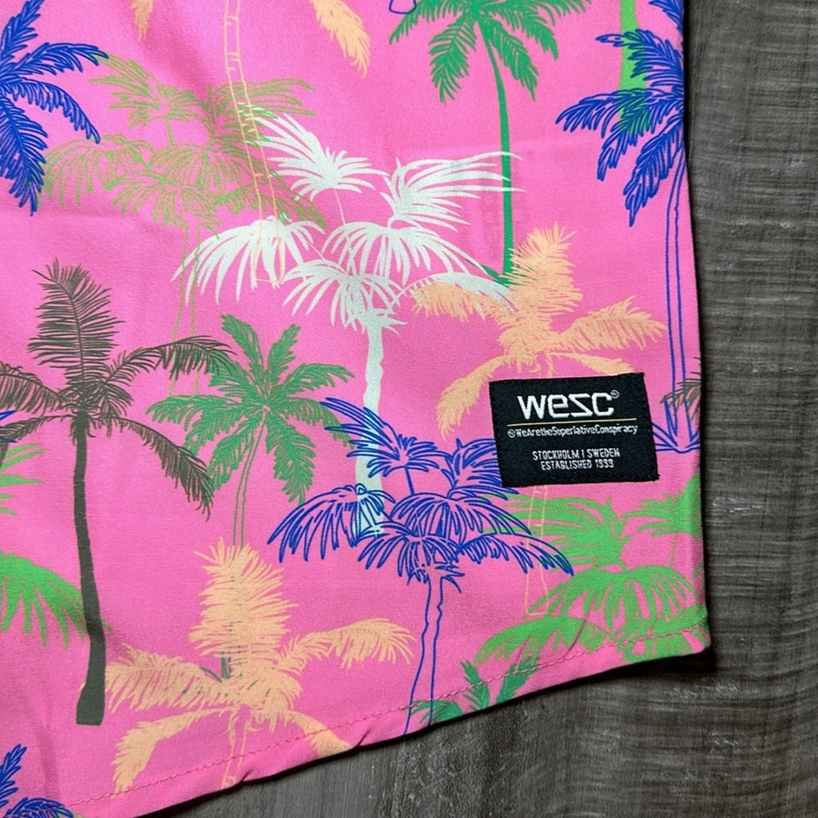 WeSC WESC Miami Palm Oden Short Sleeve Button Down - Medium Size US M / EU 48-50 / 2 - 5 Thumbnail