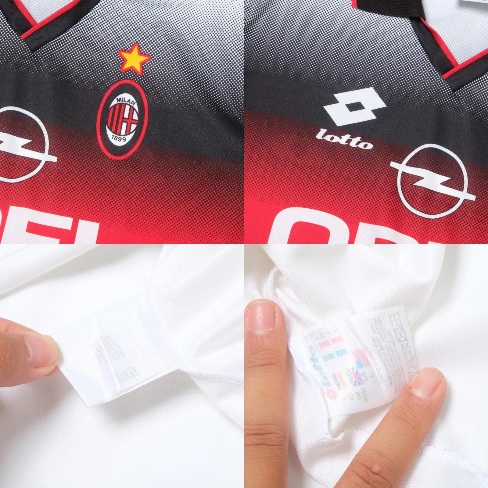 Lotto Sport 1995/96 AC Milan Training Shirt (L) Size US L / EU 52-54 / 3 - 5 Thumbnail