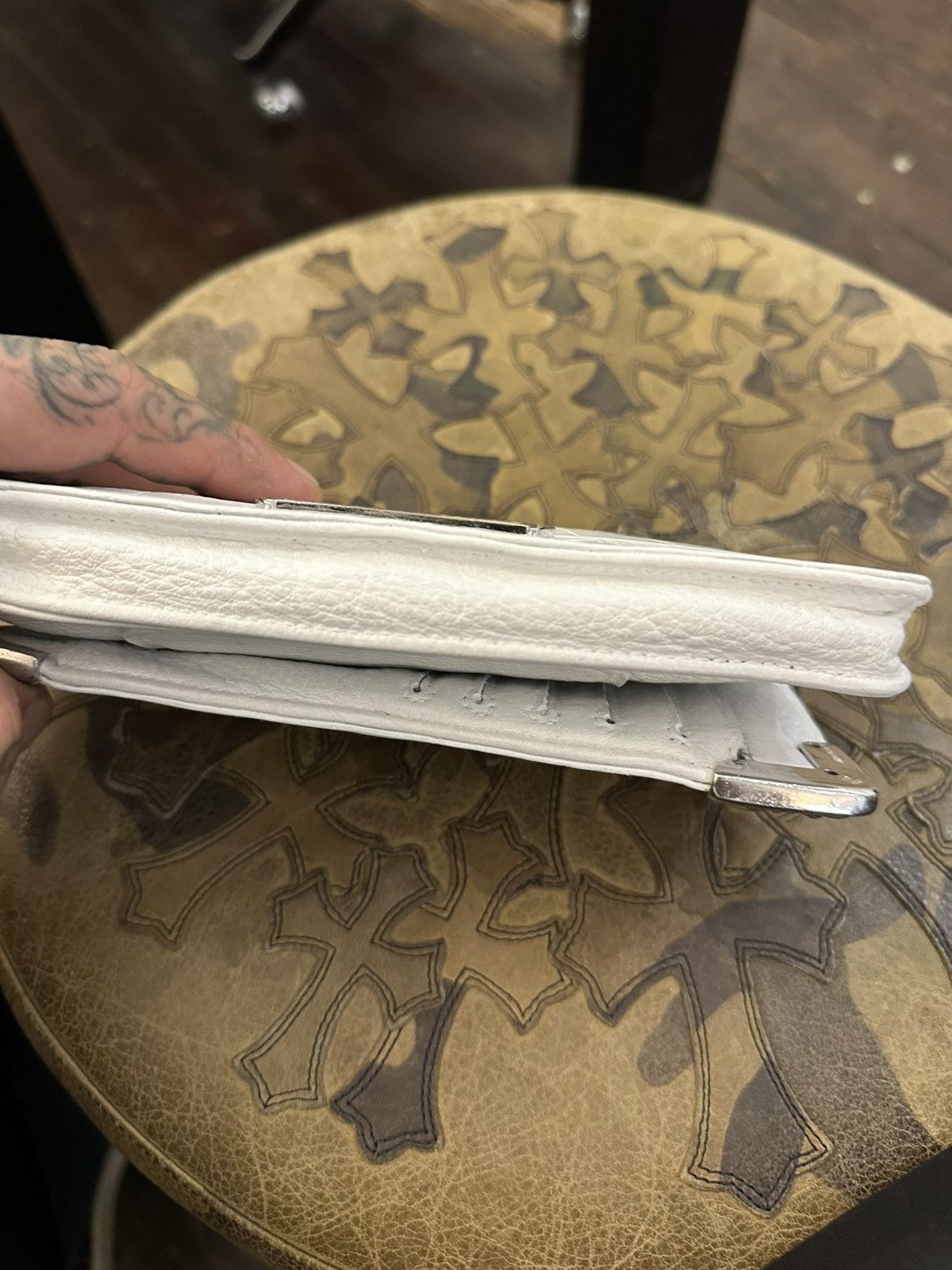 Chrome Hearts Chrome Hearts white alligator CROC wallet travel keep all Size ONE SIZE - 9 Thumbnail